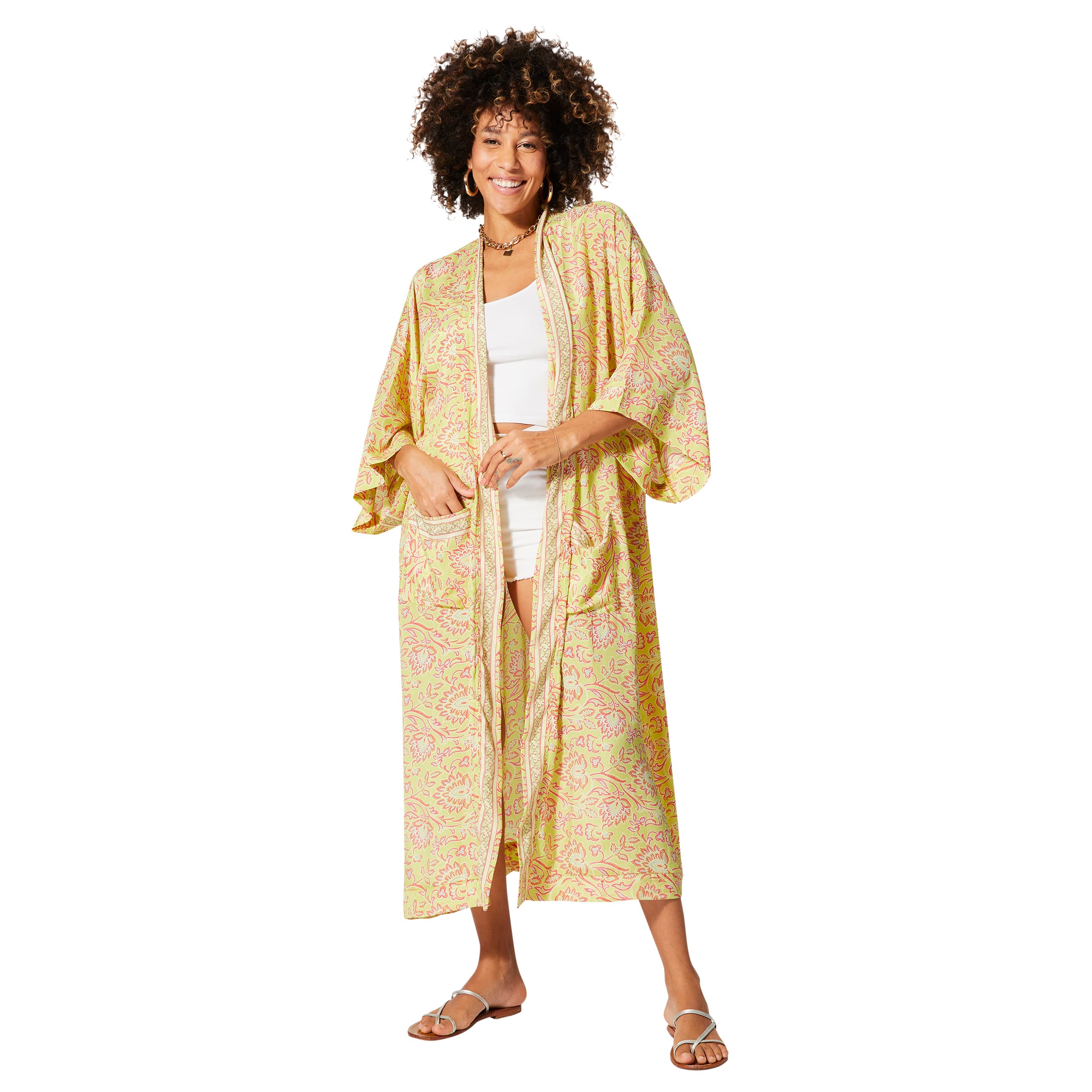 Kimono été long manches 3/4 Torin - 100% polyester - Akoustik Online
