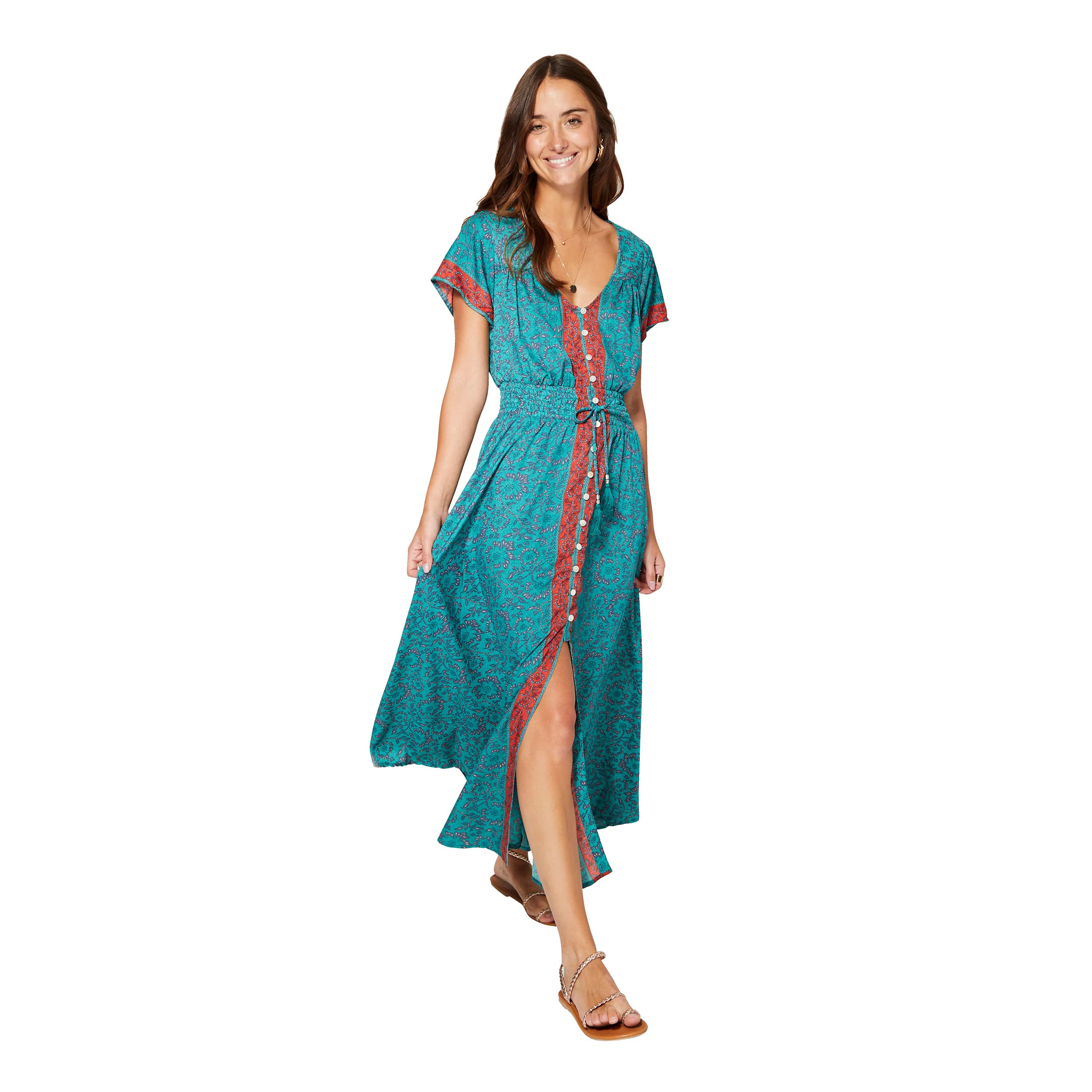 Robe été longue manches courtes Dino - Petit Prix ! - Akoustik Online