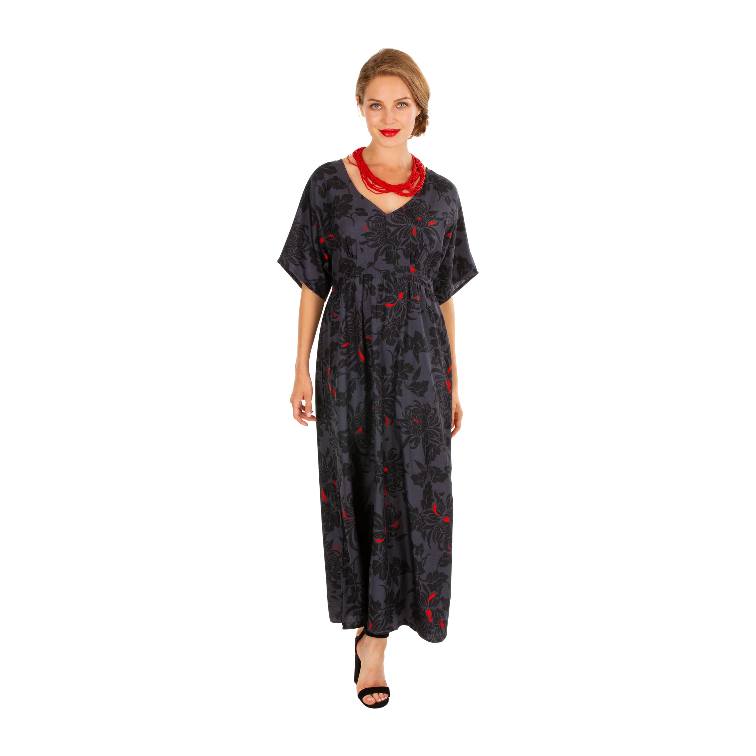 Robe été longue manches courtes Keila - Petit Prix ! - Akoustik Online