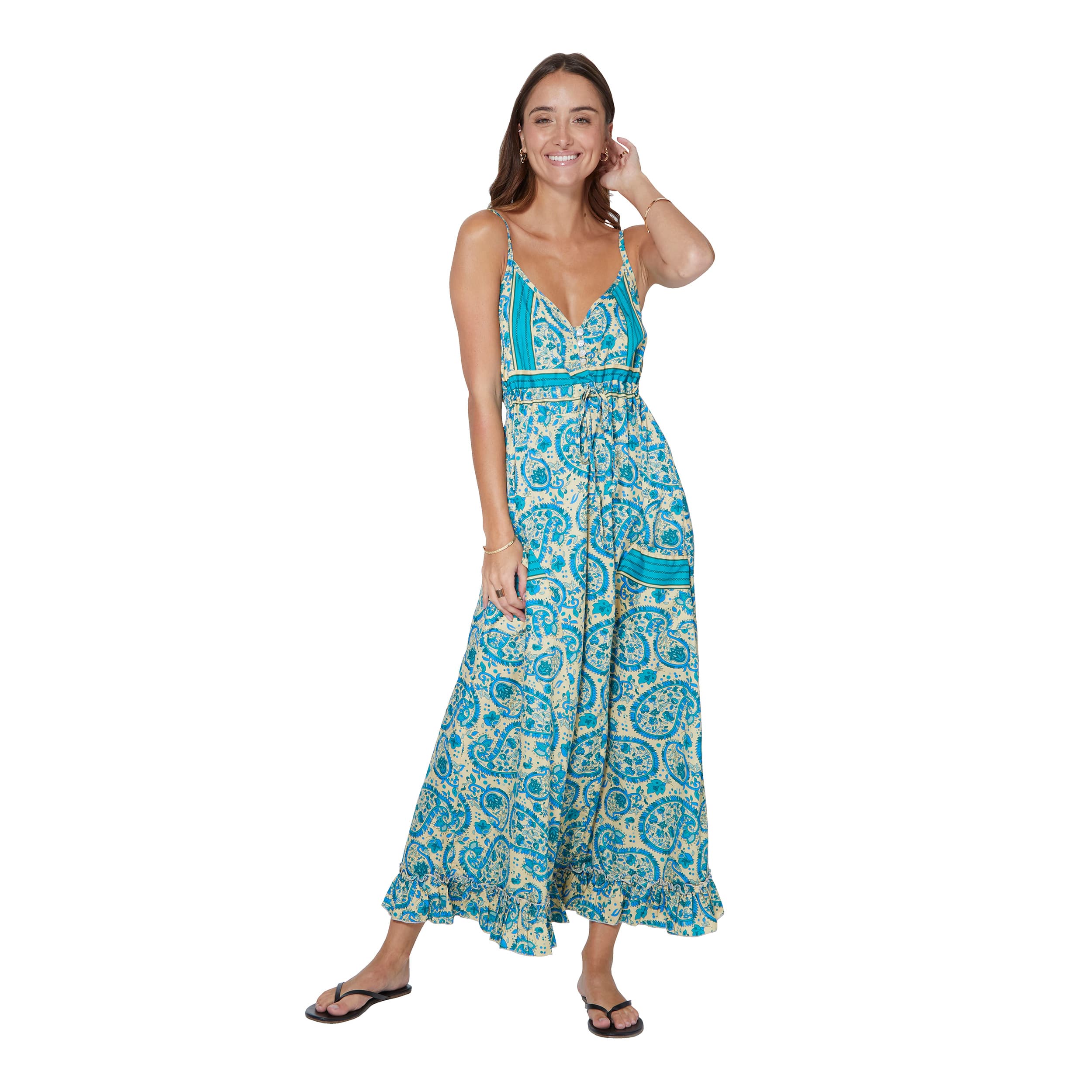 Robe été longue sans manches Kjerstin - Petit Prix ! - Akoustik Online