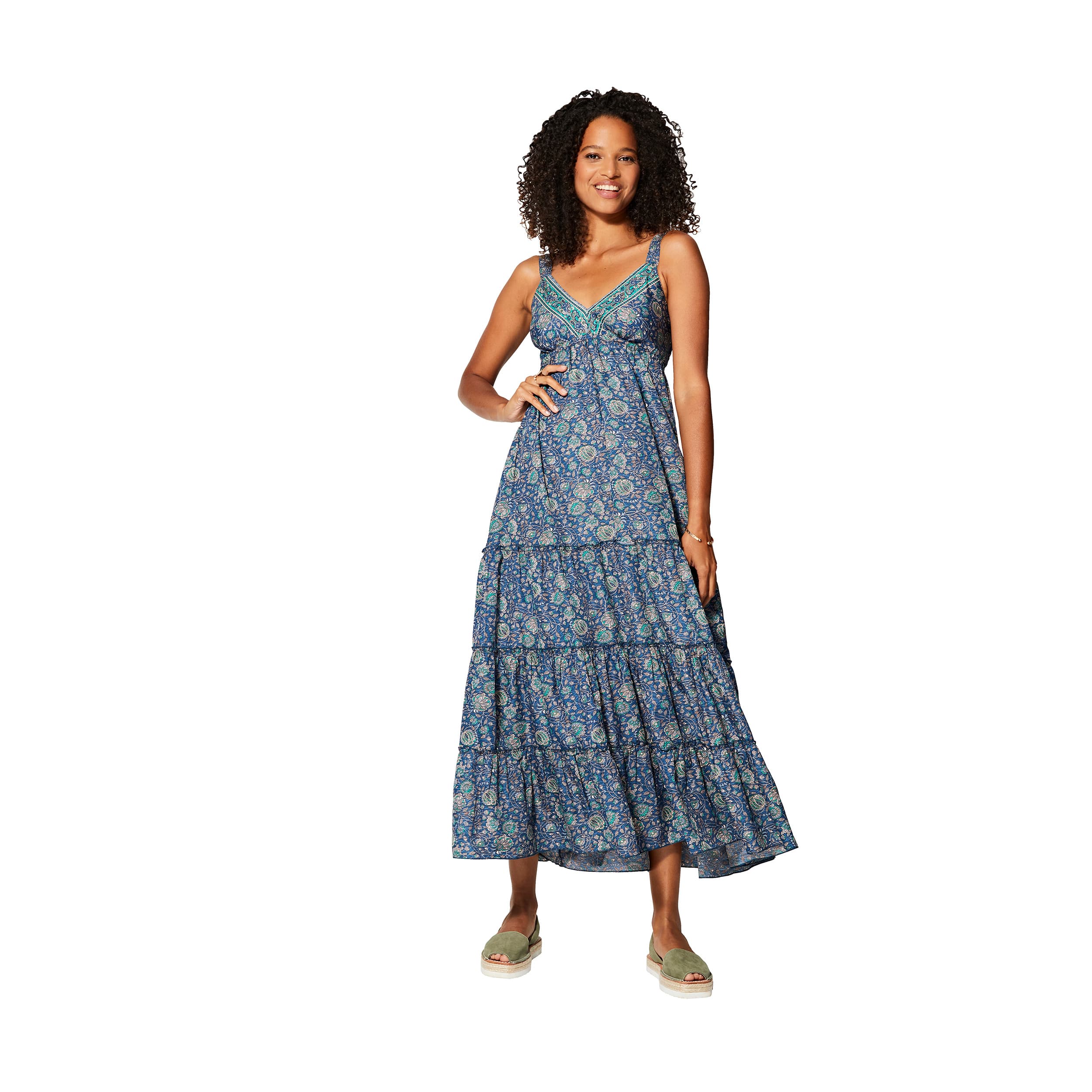 Robe été longue sans manches Mikko - 100% polyester - Akoustik Online