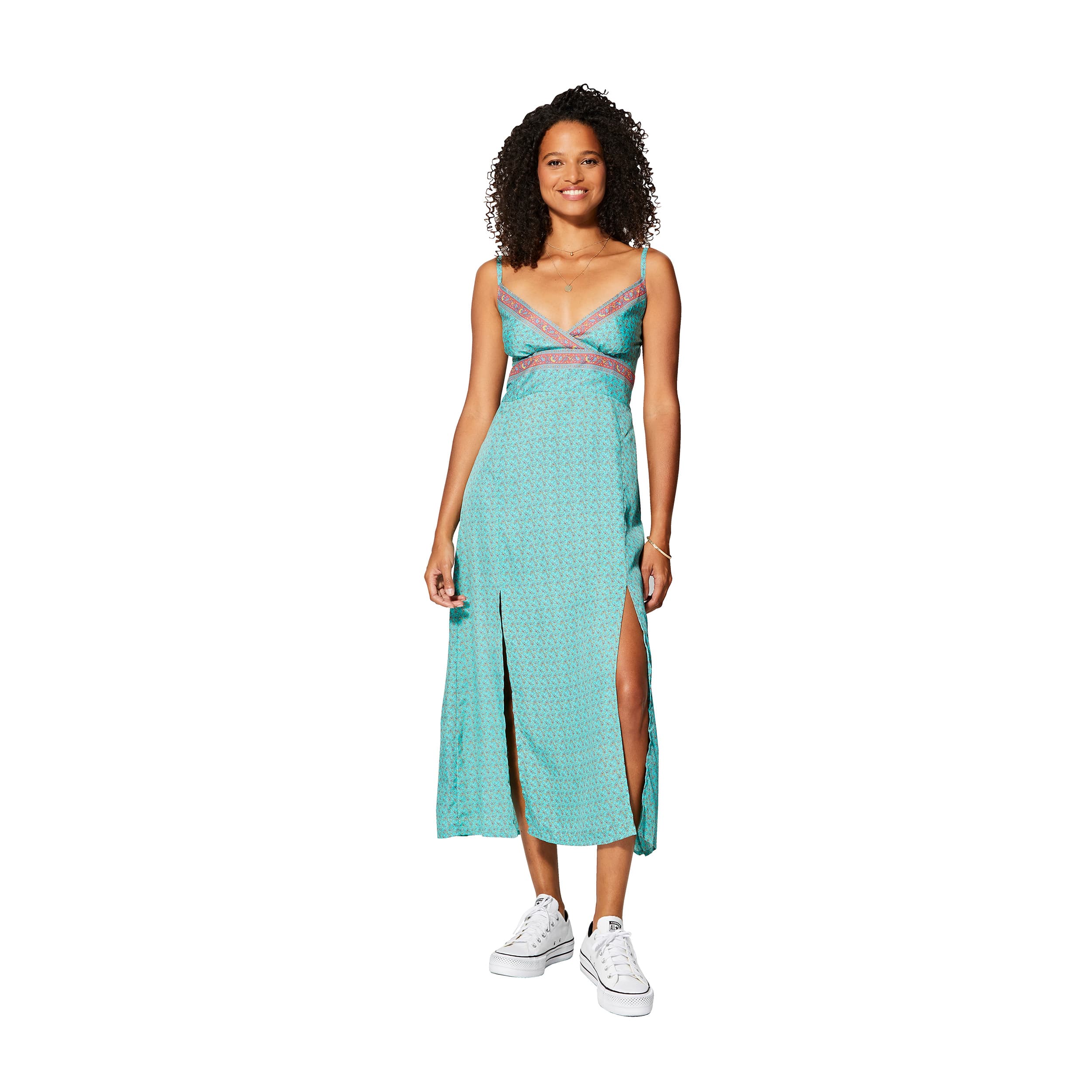 Robe été longue sans manches Veli - 100% polyester - Akoustik Online
