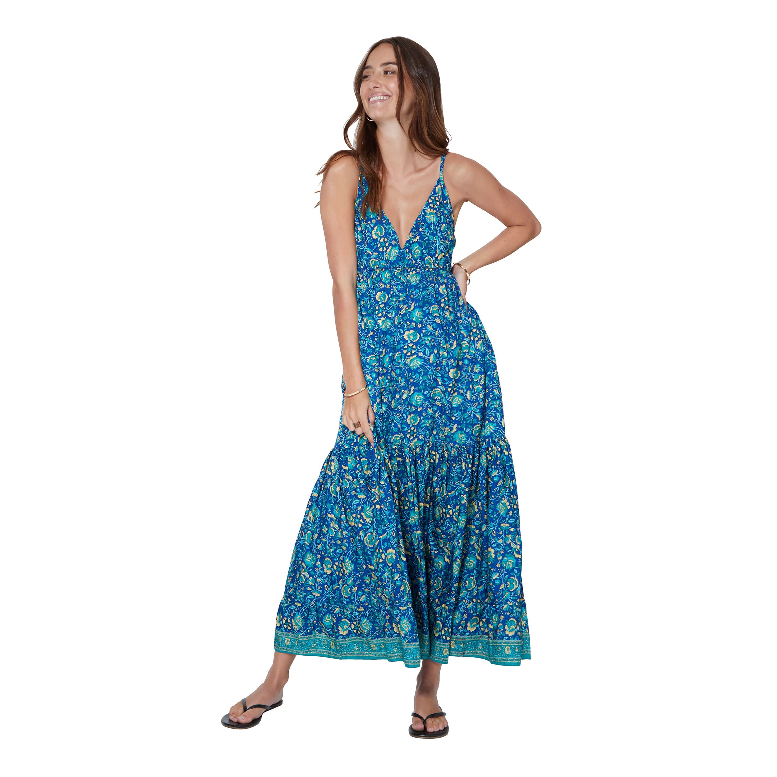 Robe été longue sans manches Gamaliel - Petit Prix ! - Akoustik Online