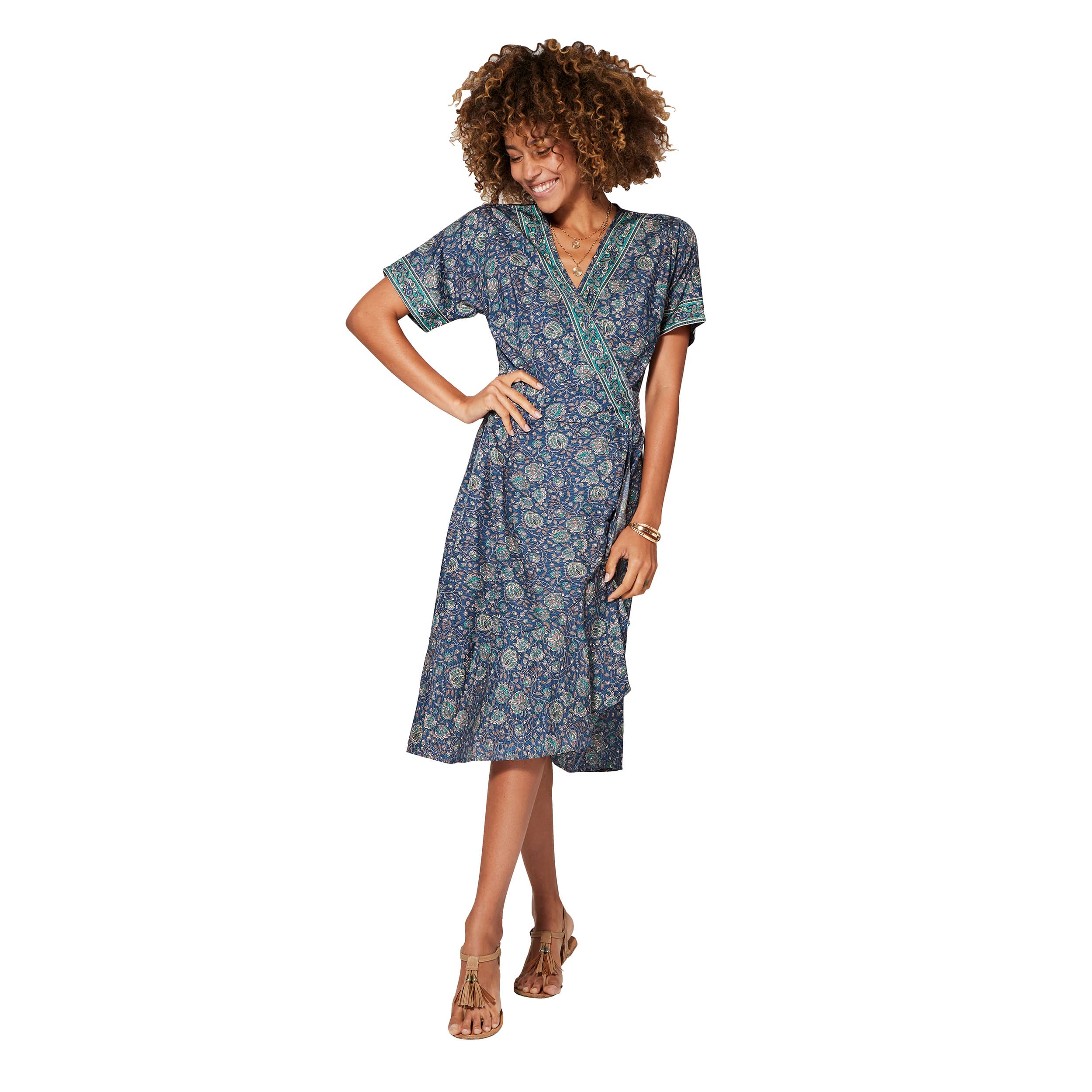Robe été mi-longue manches courtes Beryl - Akoustik Online