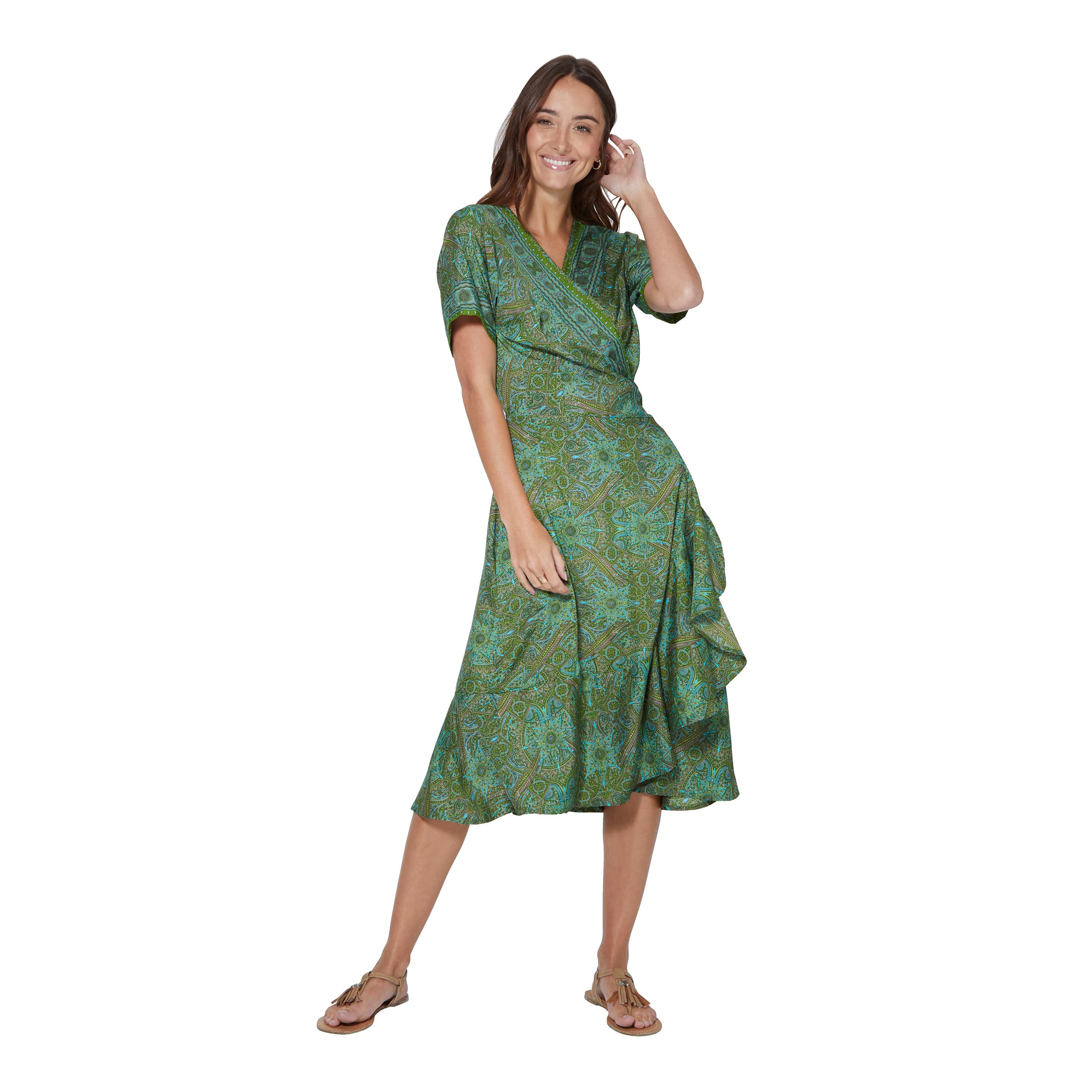 Robe été mi-longue manches courtes Elfreda - Akoustik Online