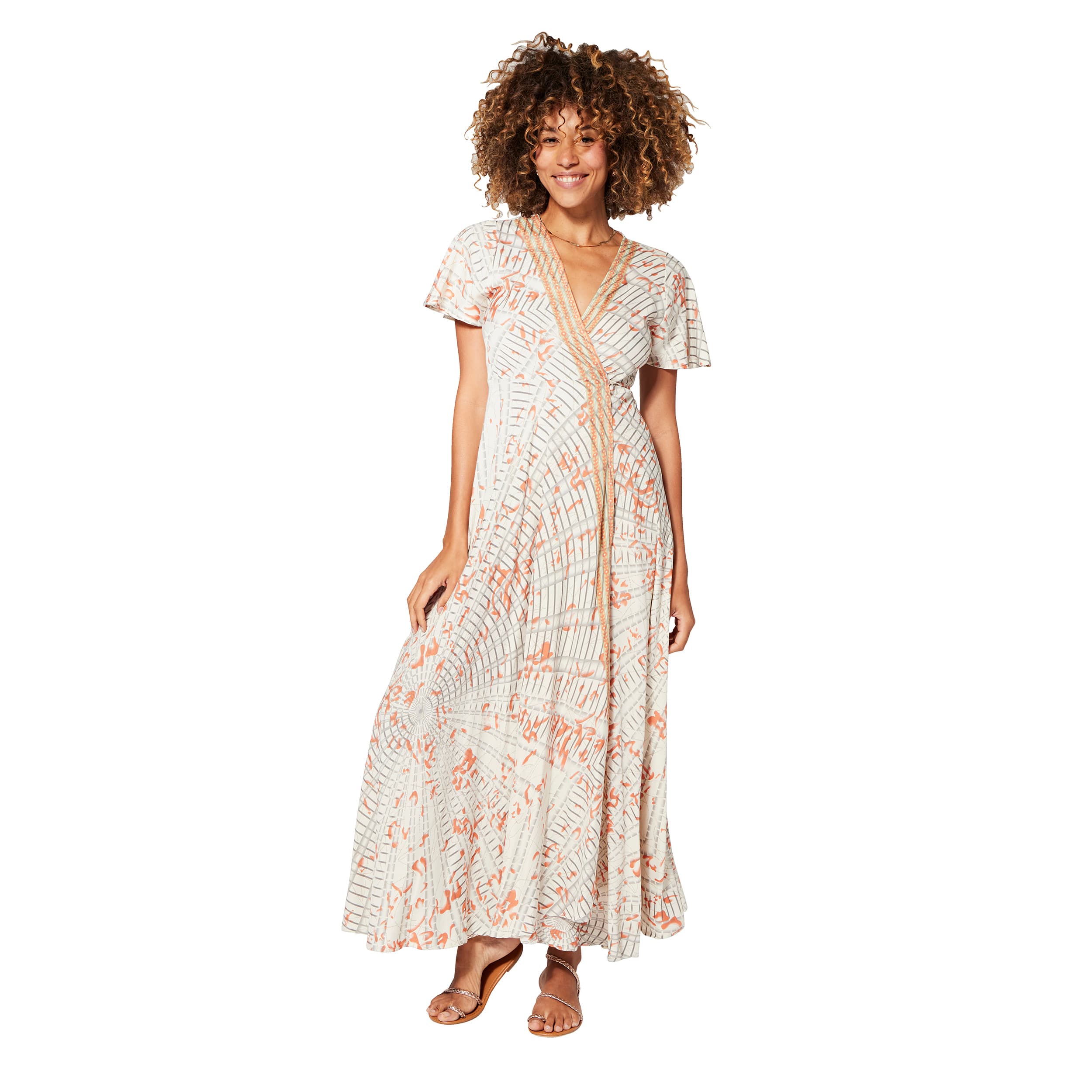 Robe été longue manches courtes Marly - Akoustik Online