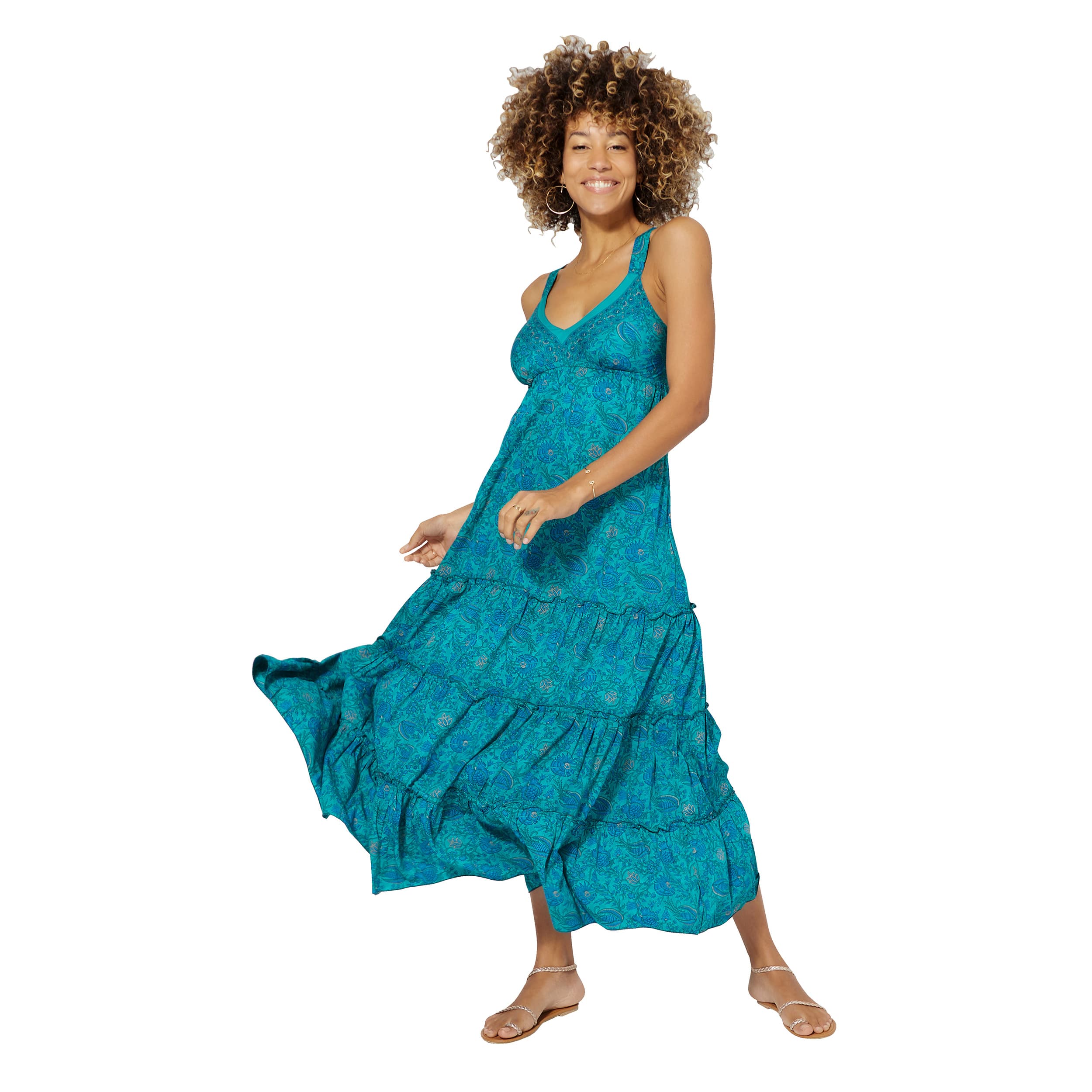 Robe été longue sans manches Corona - 100% polyester - Akoustik Online