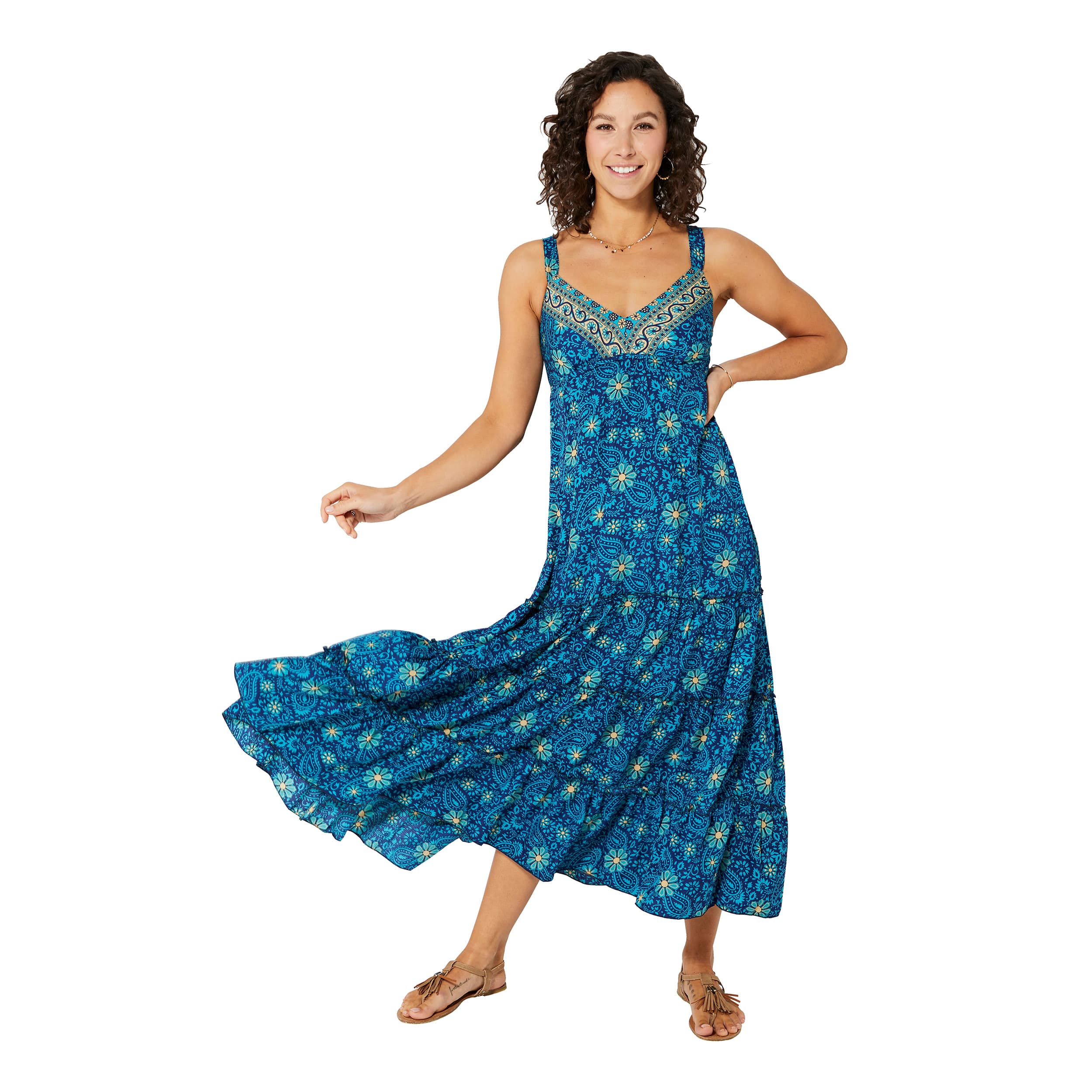 Robe été longue sans manches Angeline - Akoustik Online