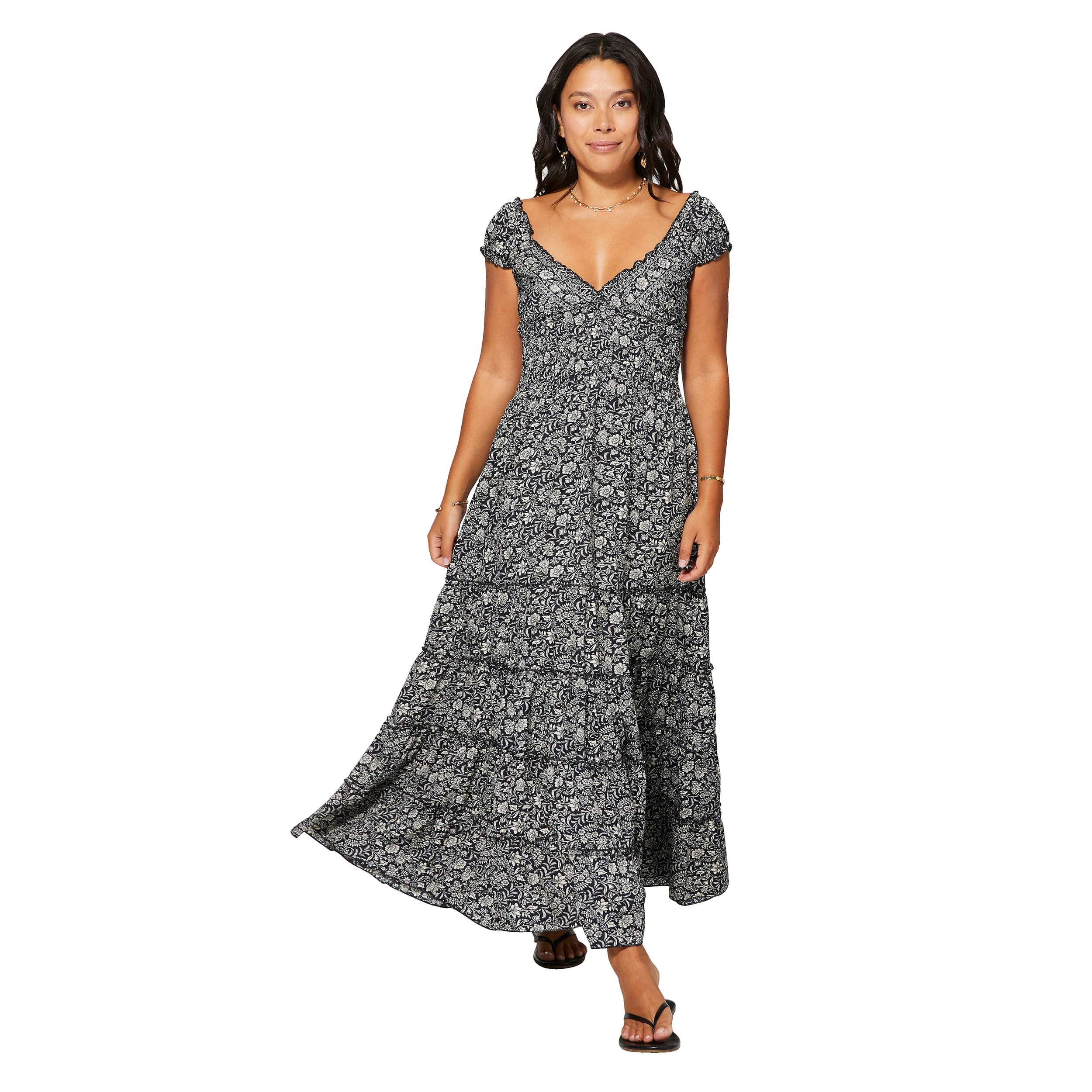 Robe été longue manches courtes Anicetus - Akoustik Online