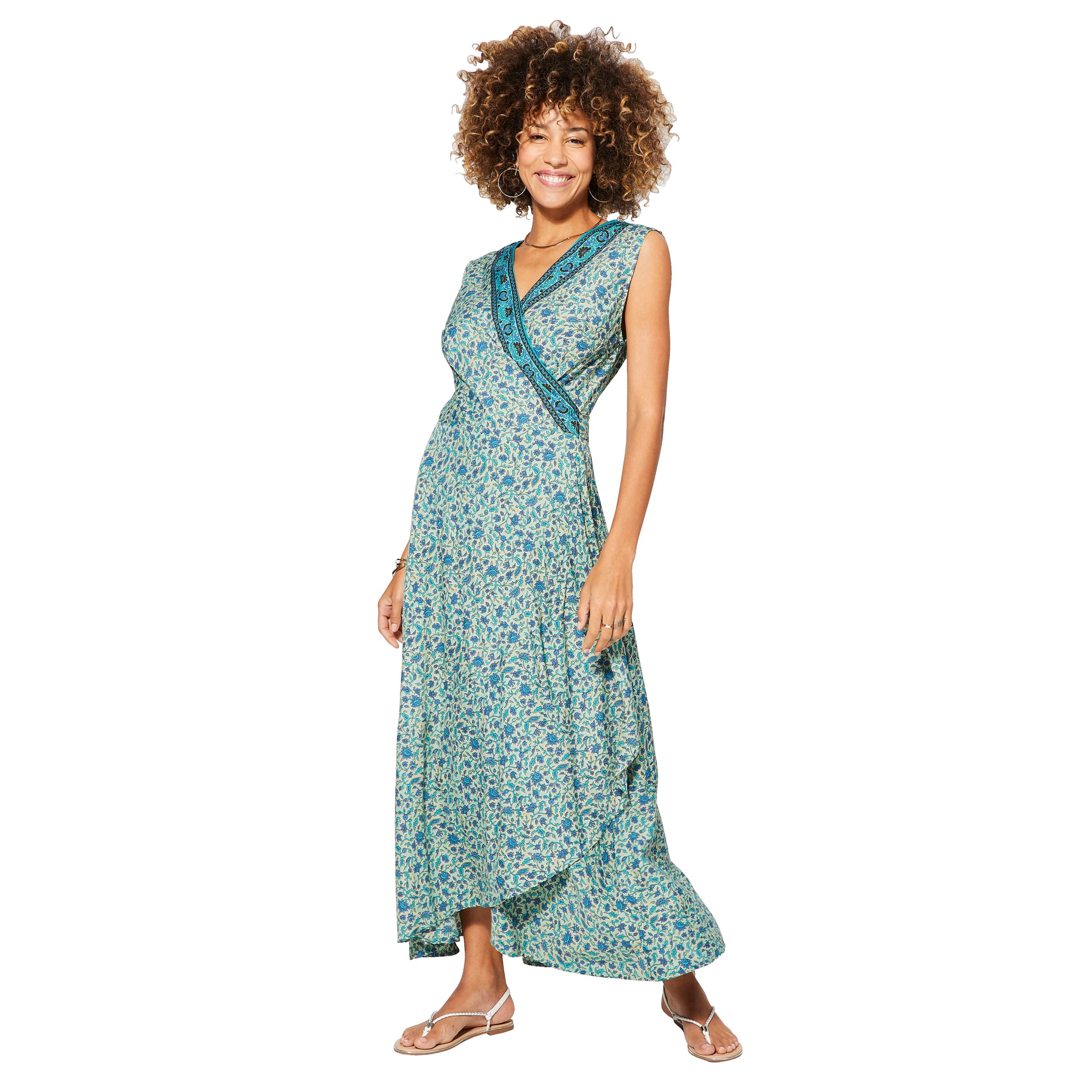 Robe été longue sans manches Anisim - 100% polyester - Akoustik Online