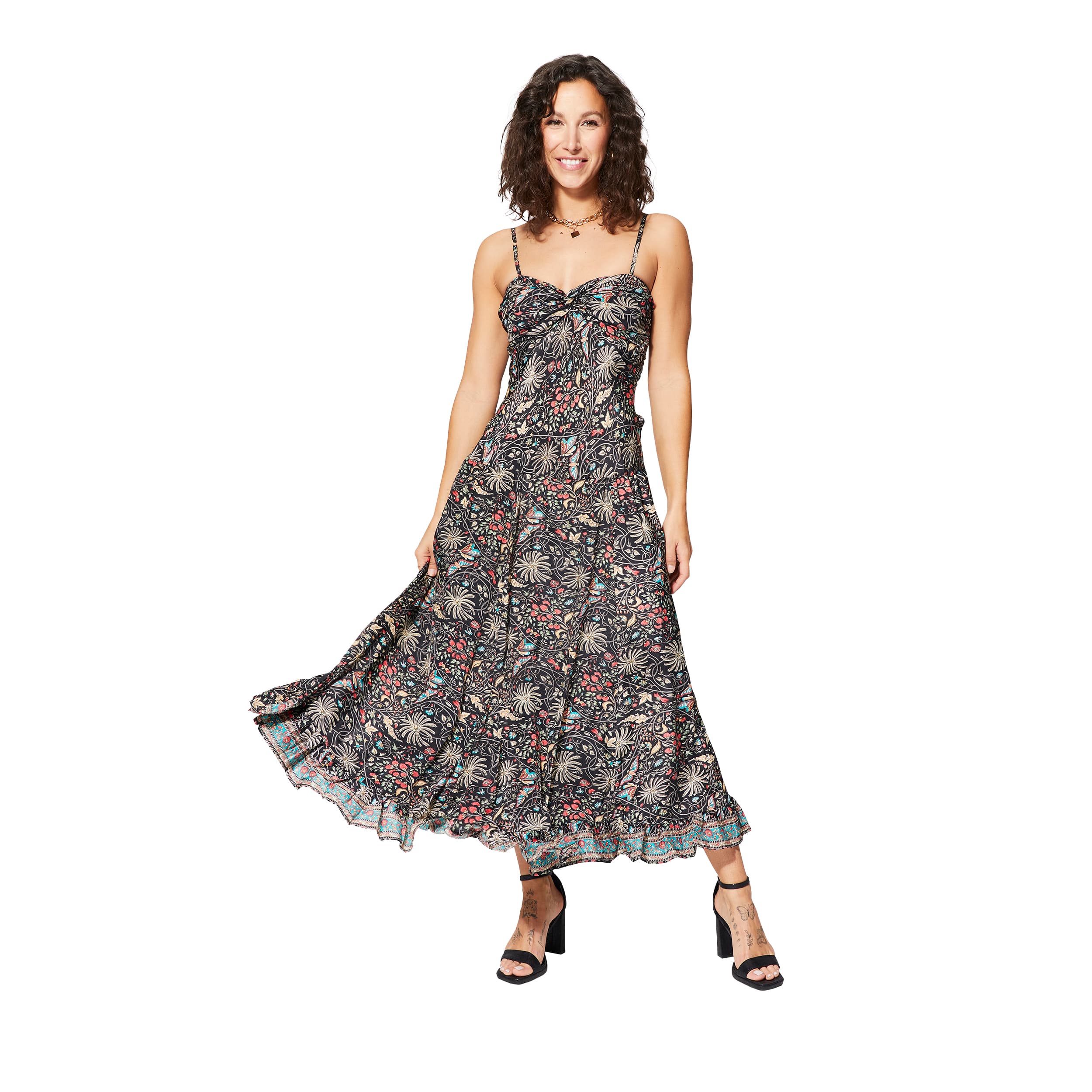 Robe été longue sans manches Dorean - 100% polyester - Akoustik Online