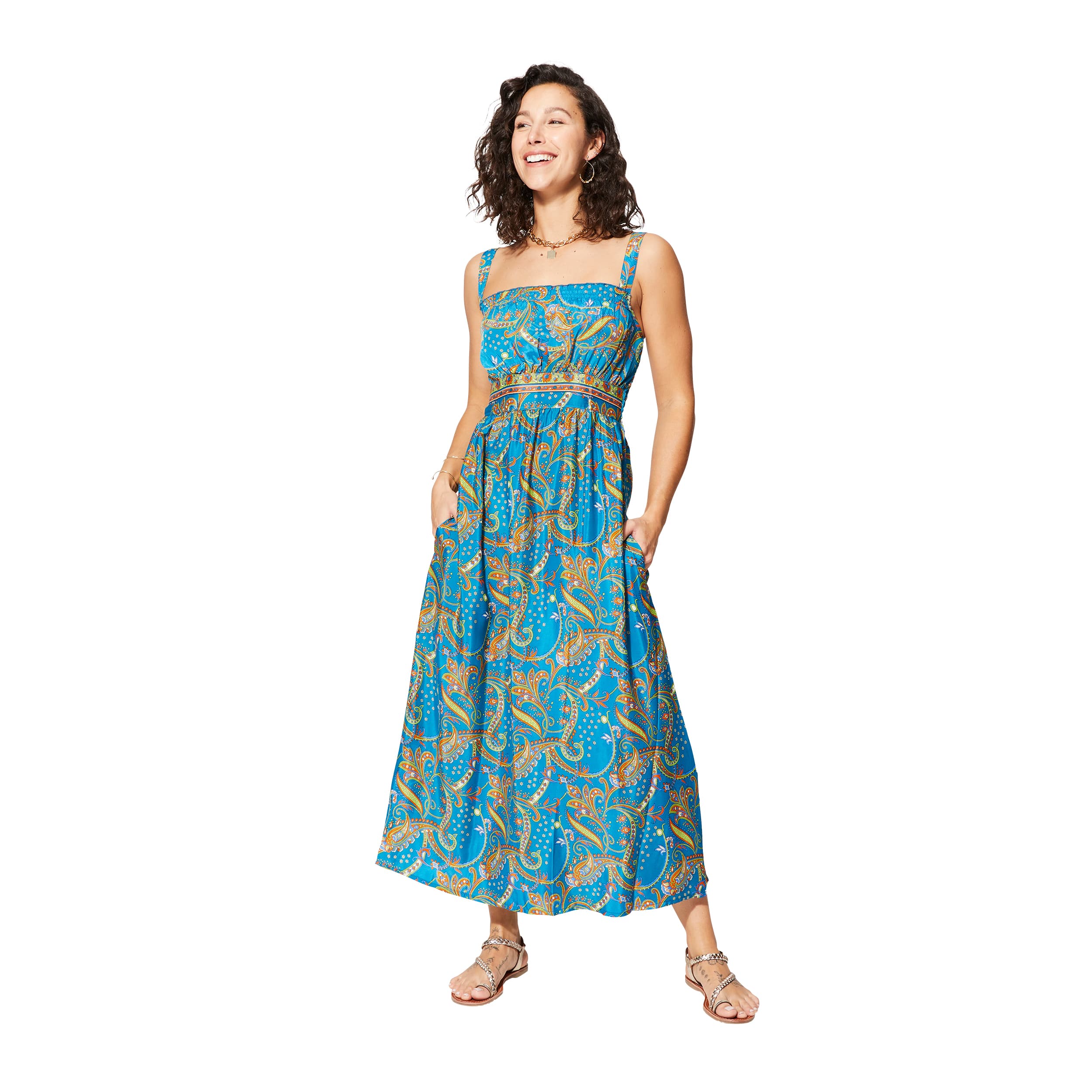 Robe été longue sans manches Mikayla - Akoustik Online