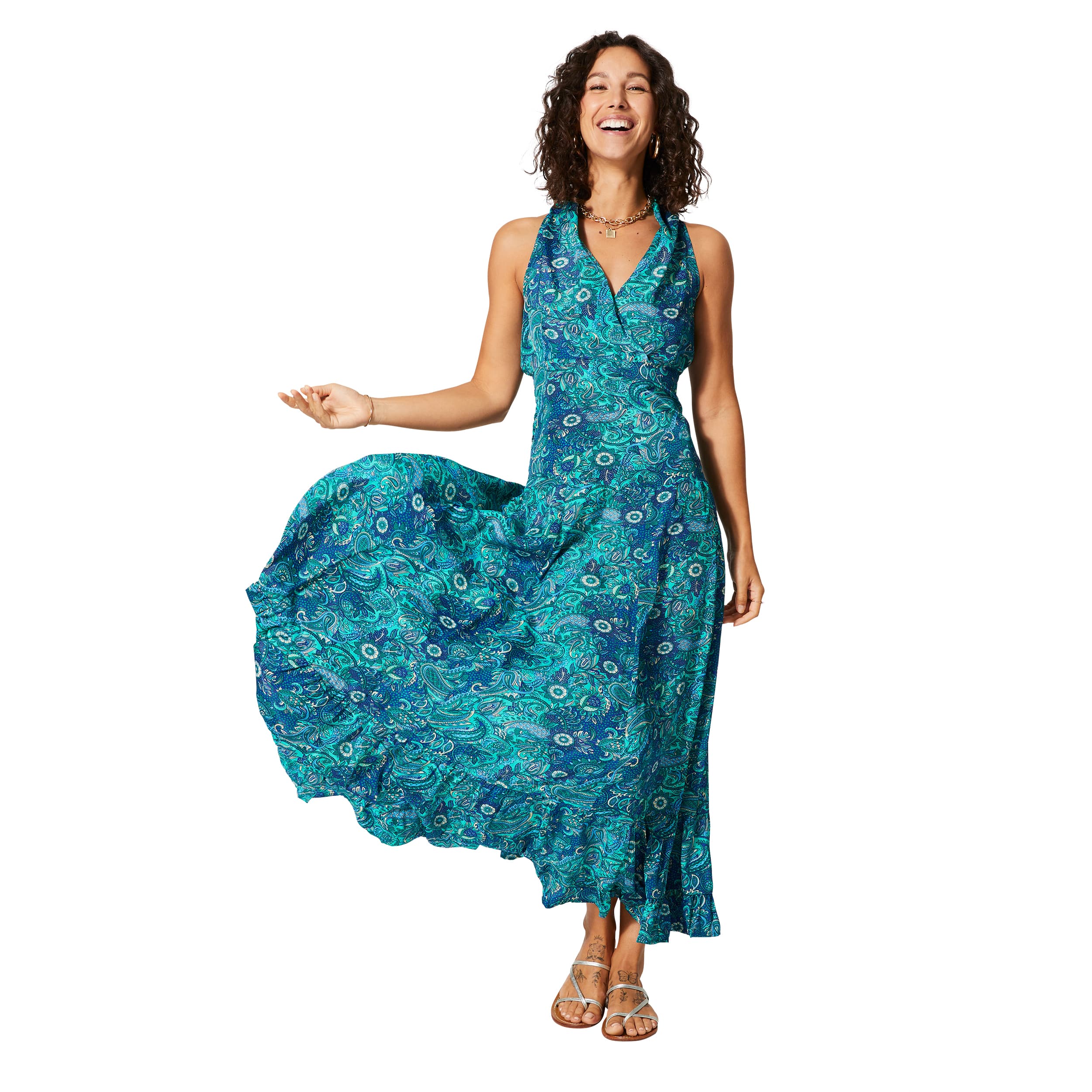 Robe été longue sans manches Volodymyr - Akoustik Online