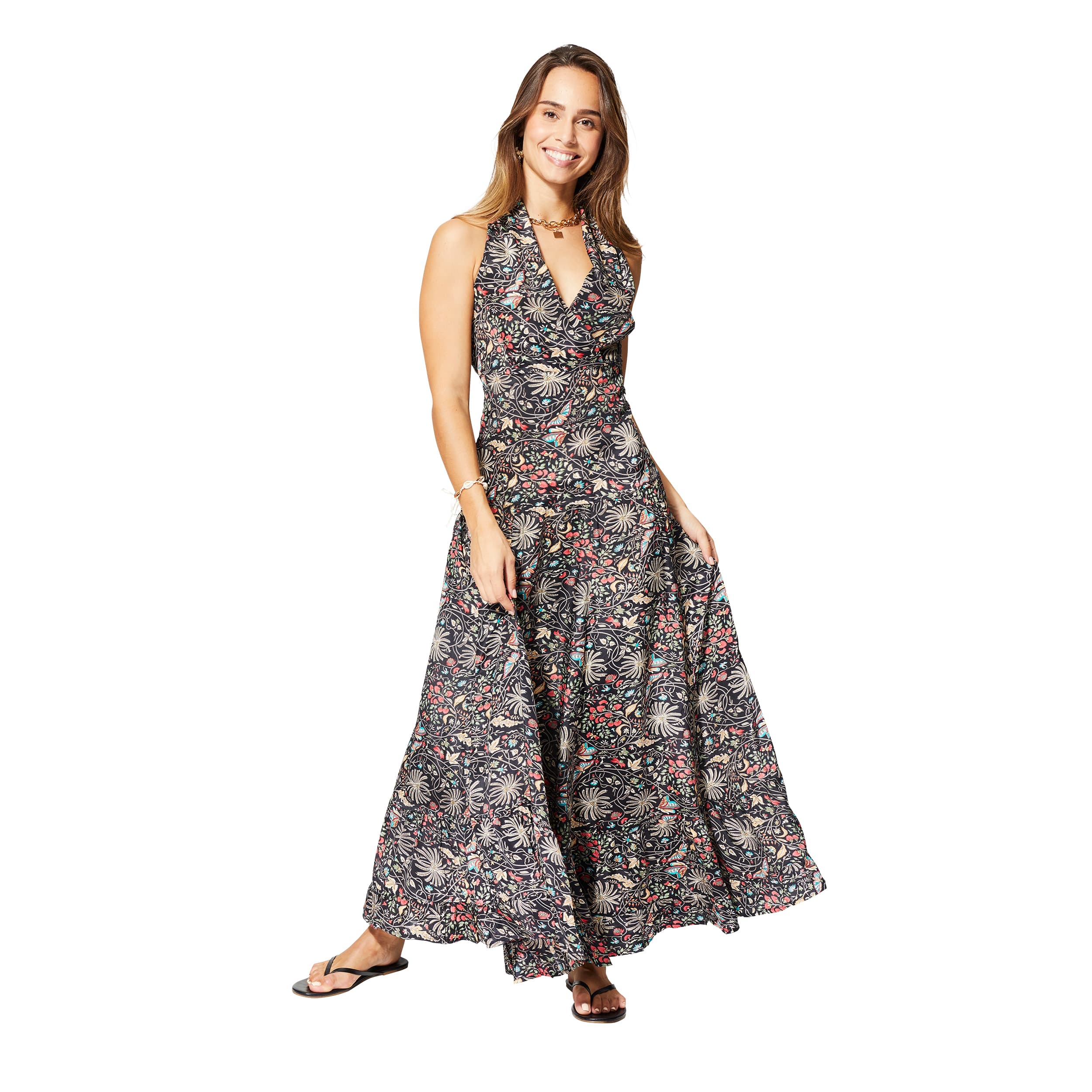 Robe été longue sans manches Piritta - Akoustik Online