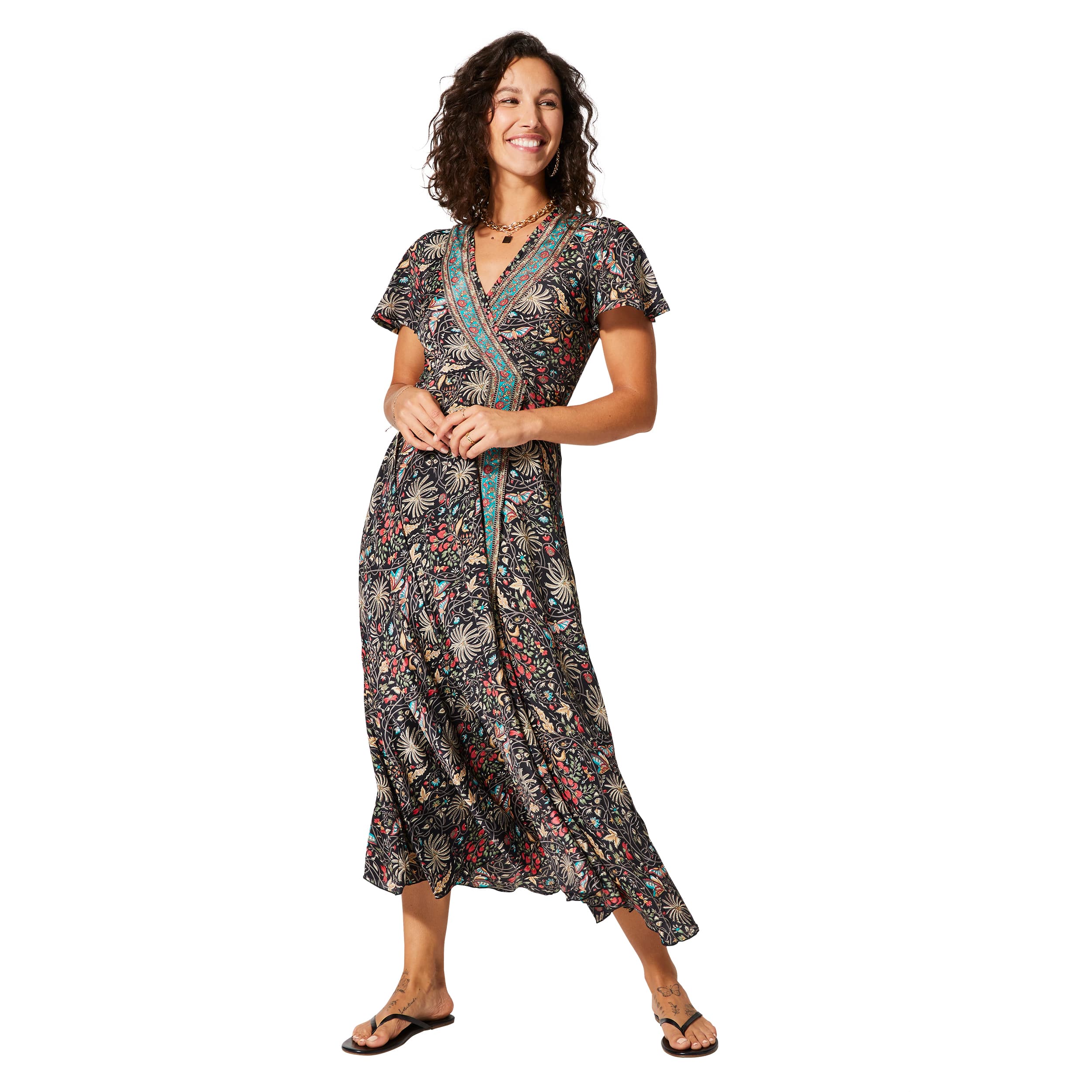 Robe été longue manches courtes Ponzio - Akoustik Online