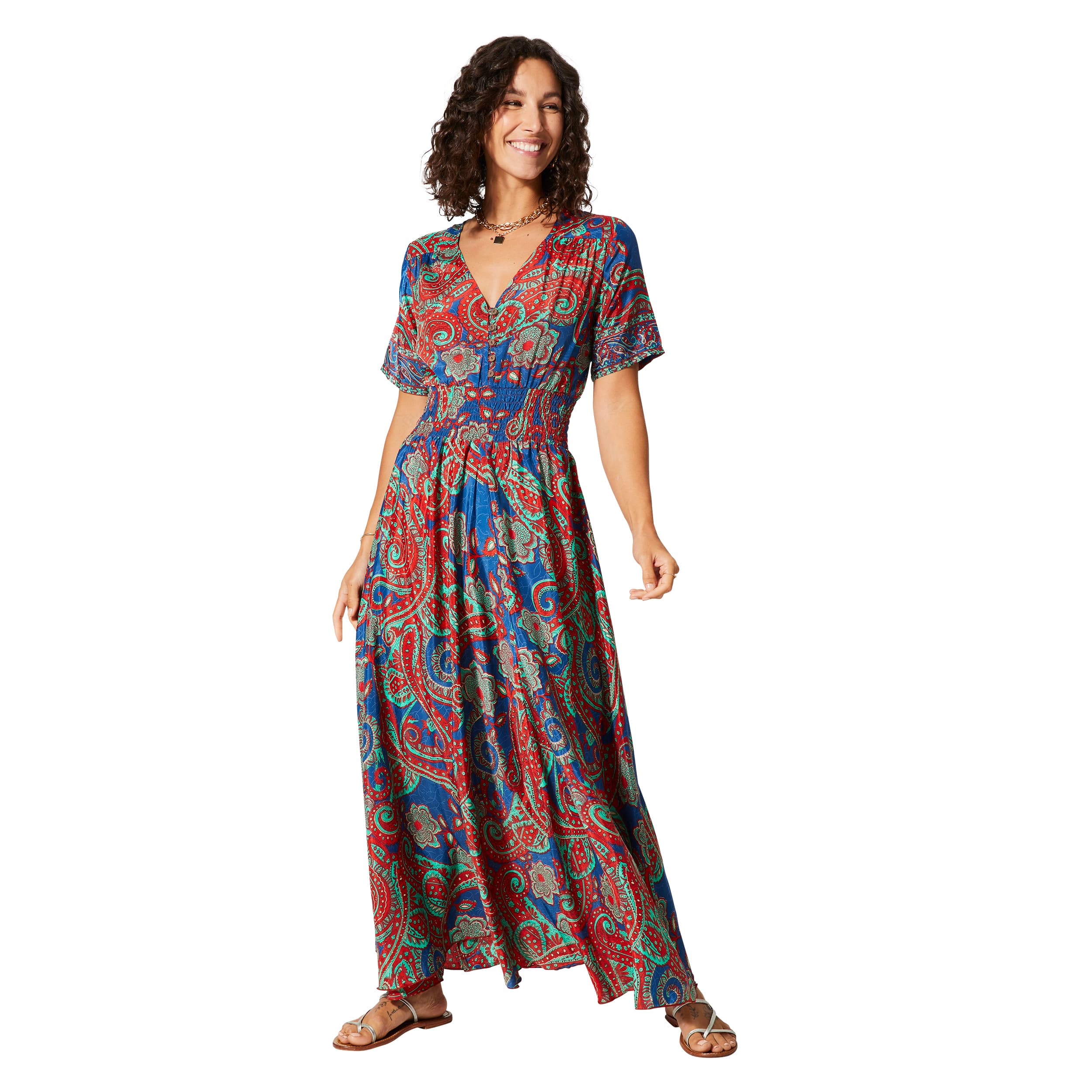 Robe été longue manches courtes Neve - Akoustik Online