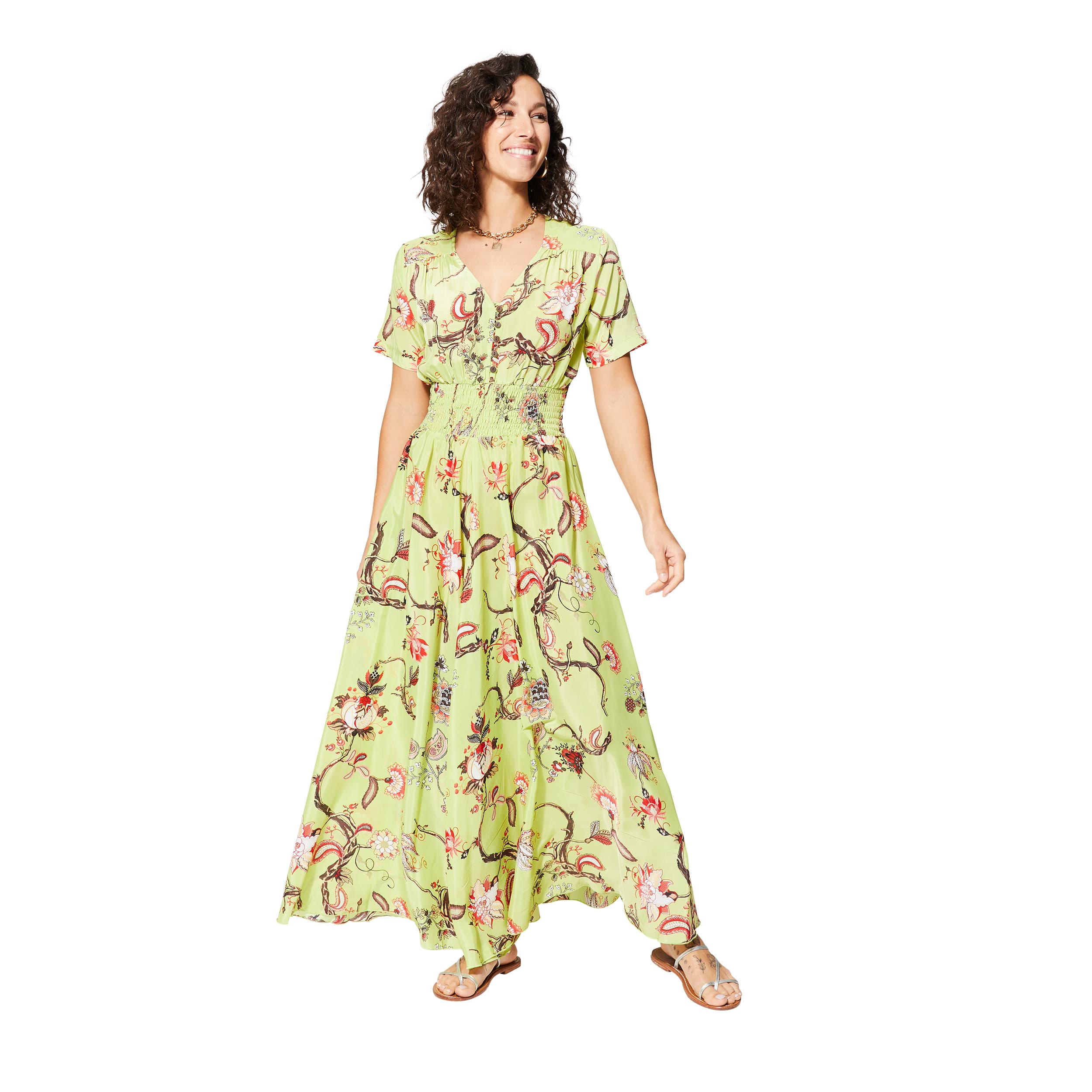 Robe été longue manches courtes Tiziano - Akoustik Online
