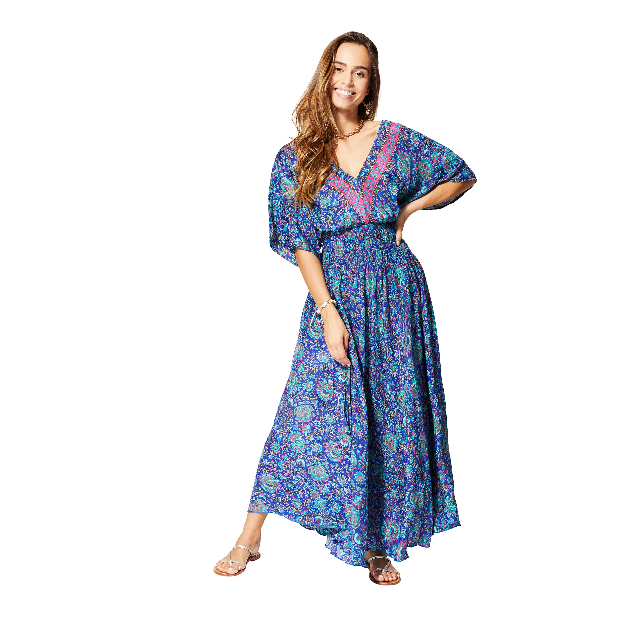 Robe été longue manches courtes Jin-Ho - Akoustik Online