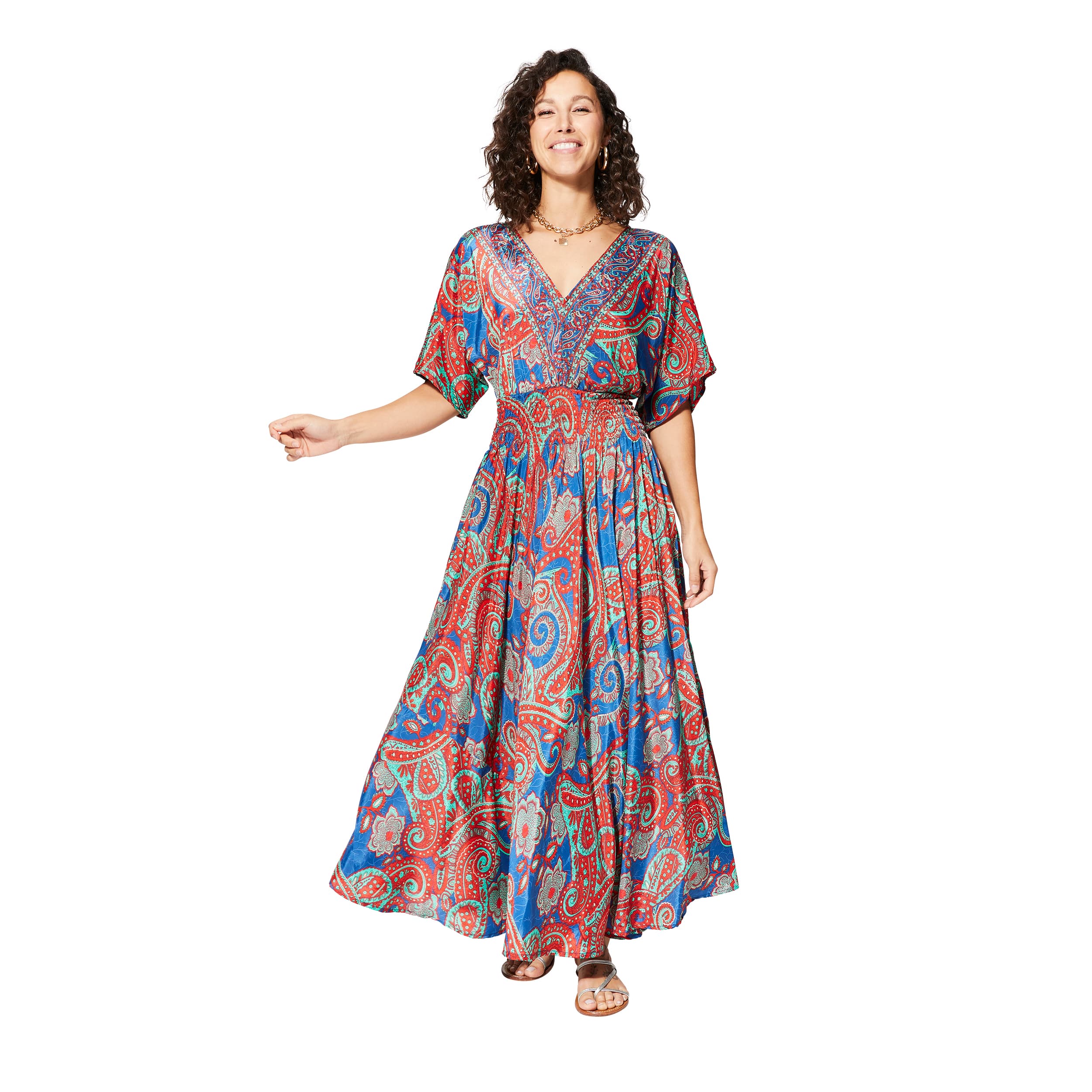 Robe été longue manches courtes Marci - Akoustik Online