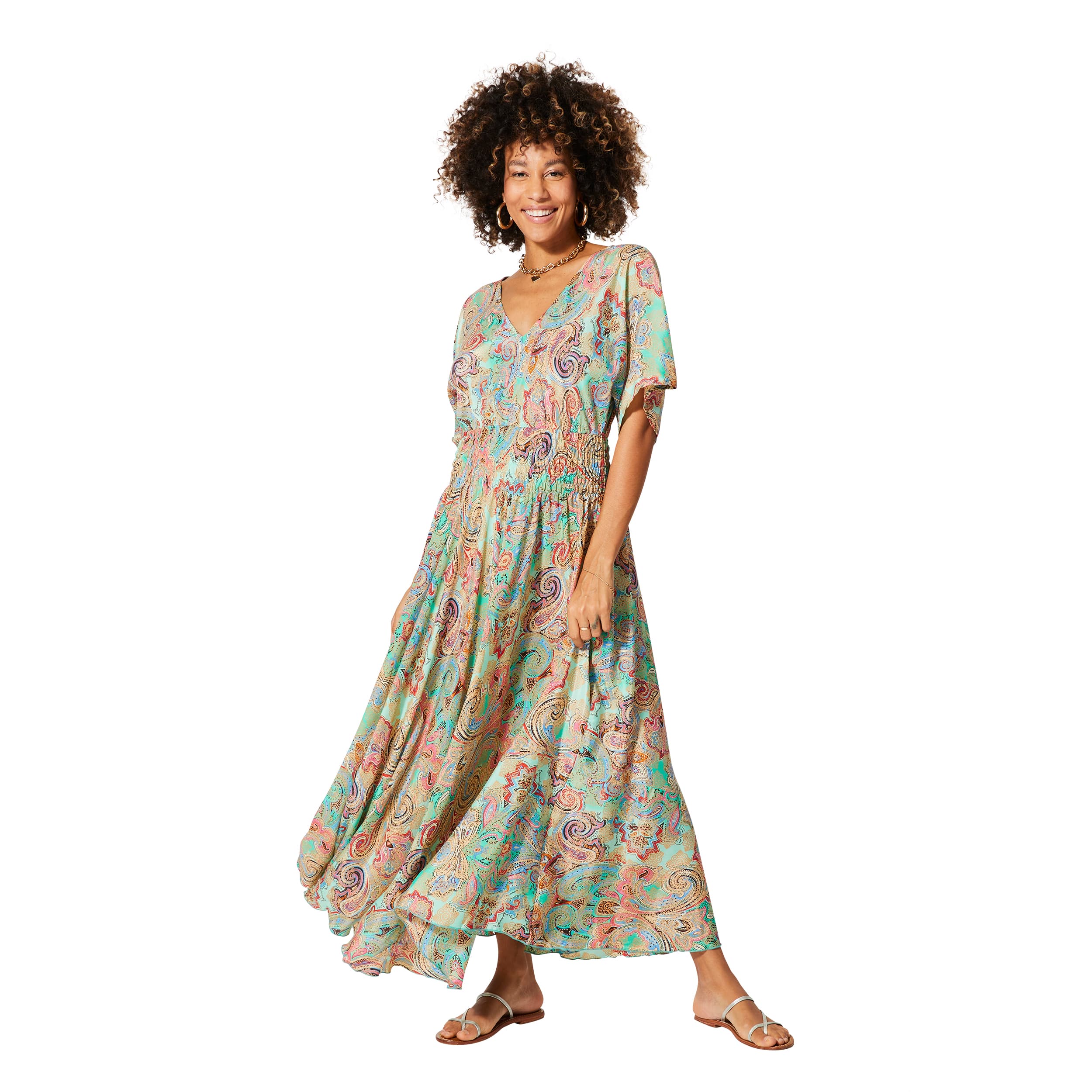 Robe été longue manches courtes Justin - Akoustik Online
