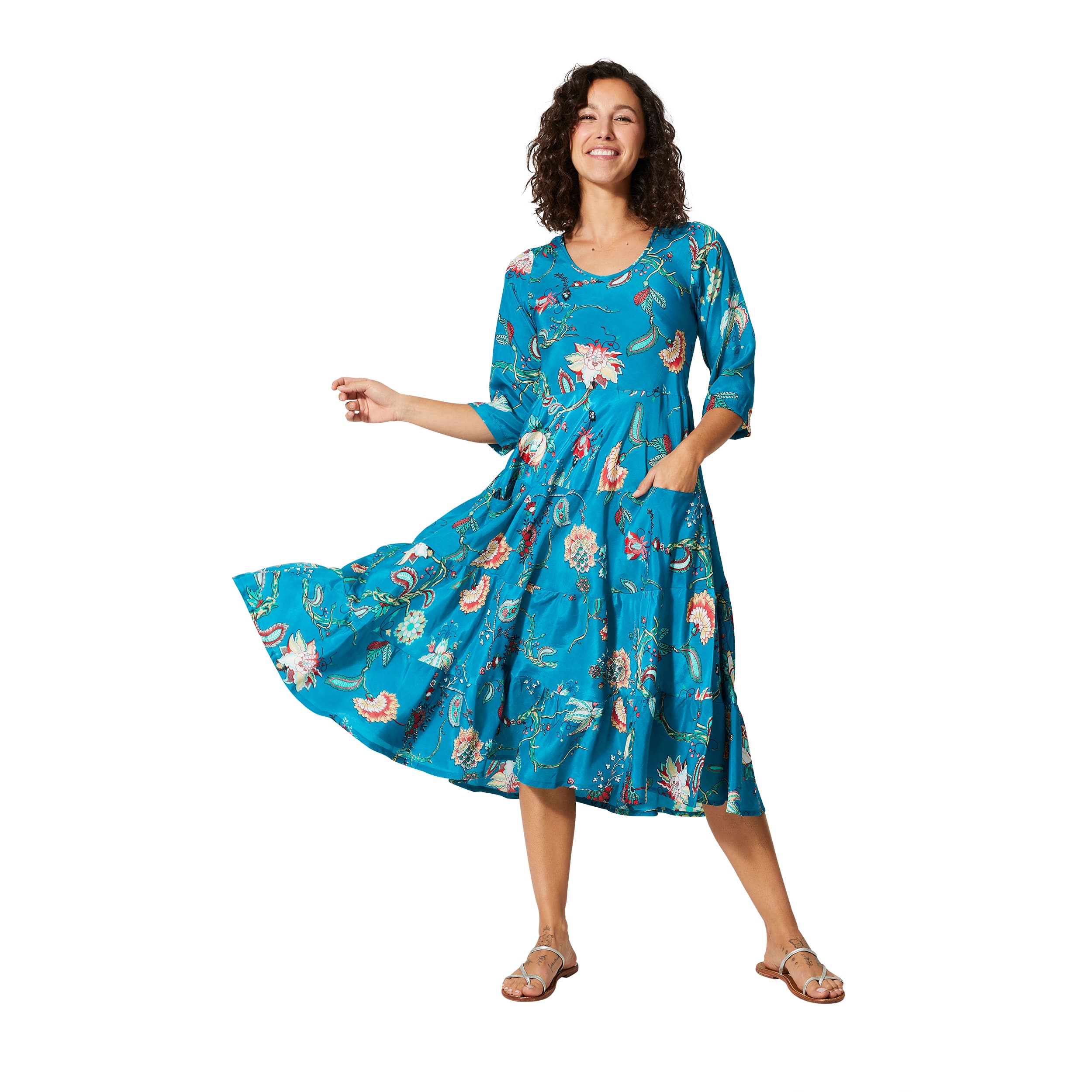 Robe été mi-longue manches 3/4 Cassius - Akoustik Online