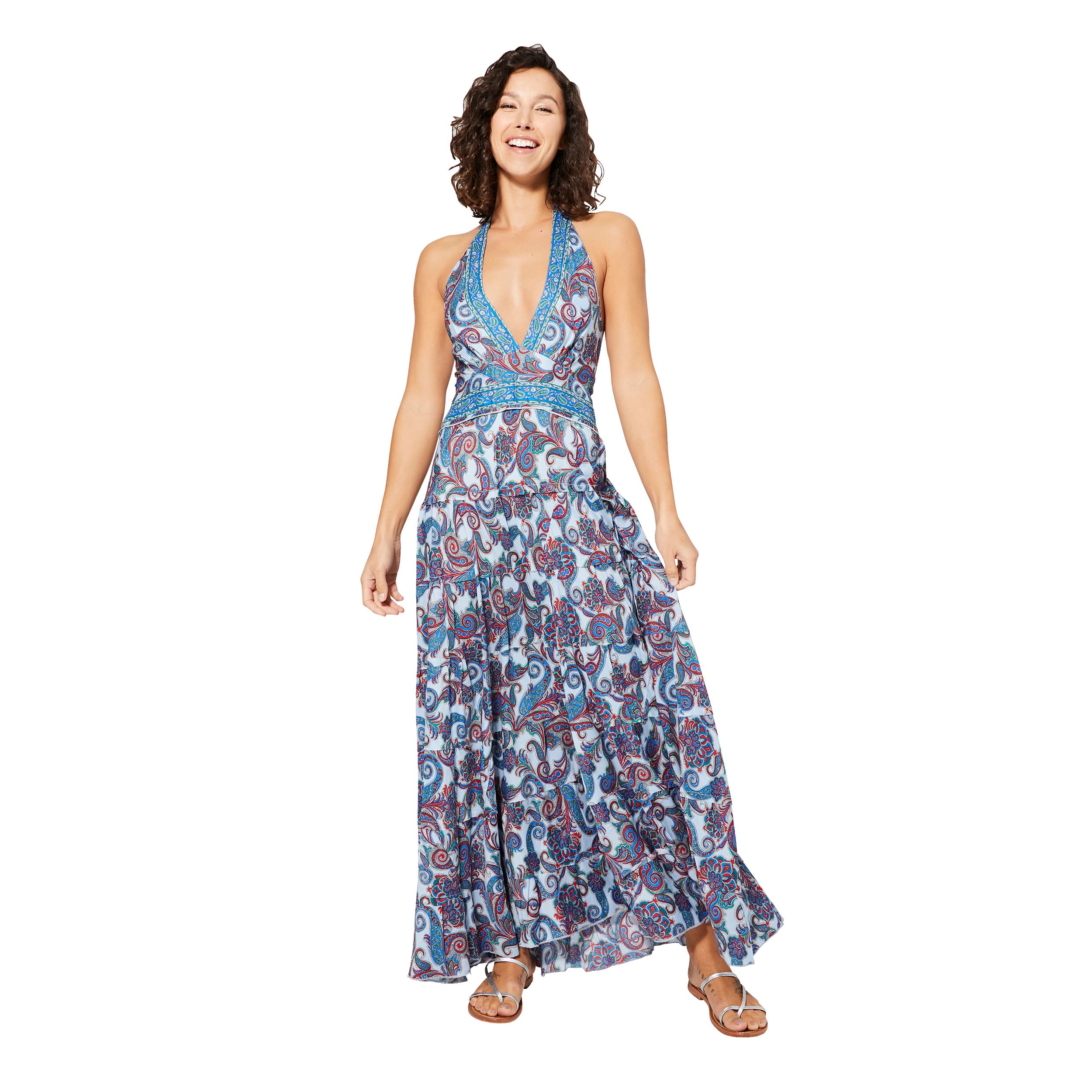 Robe été longue sans manches Onur - 100% polyester - Akoustik Online