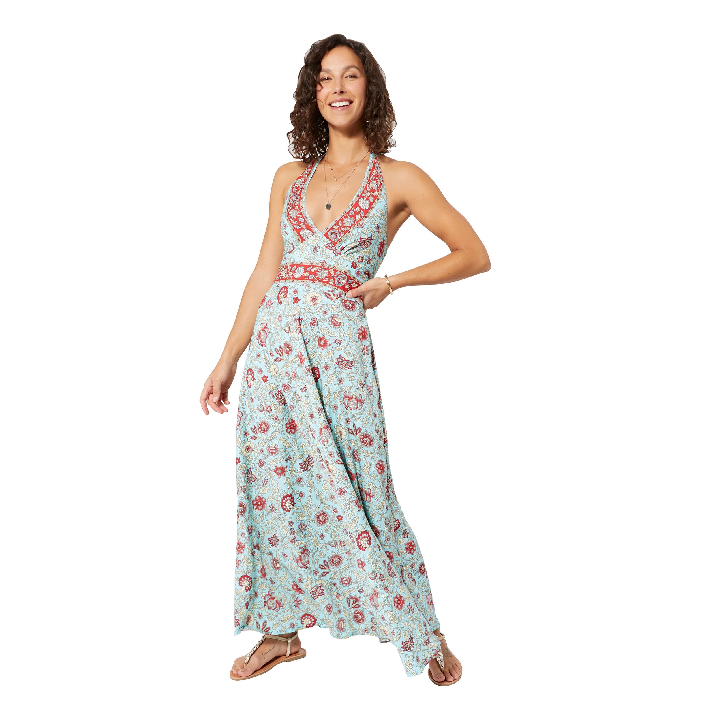 Robe été longue sans manches Chikako - Akoustik Online