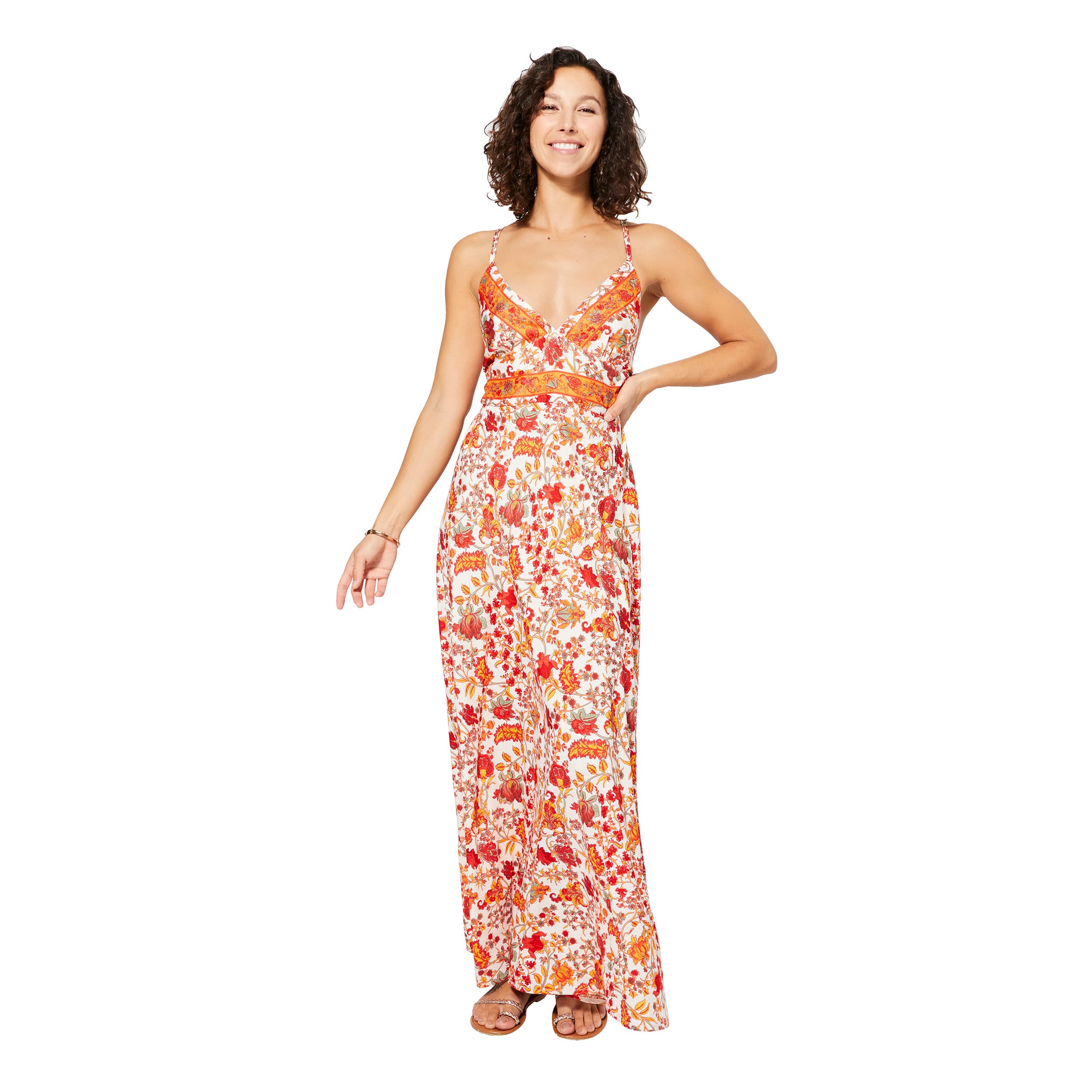 Robe été longue sans manches Aoibhín - Akoustik Online