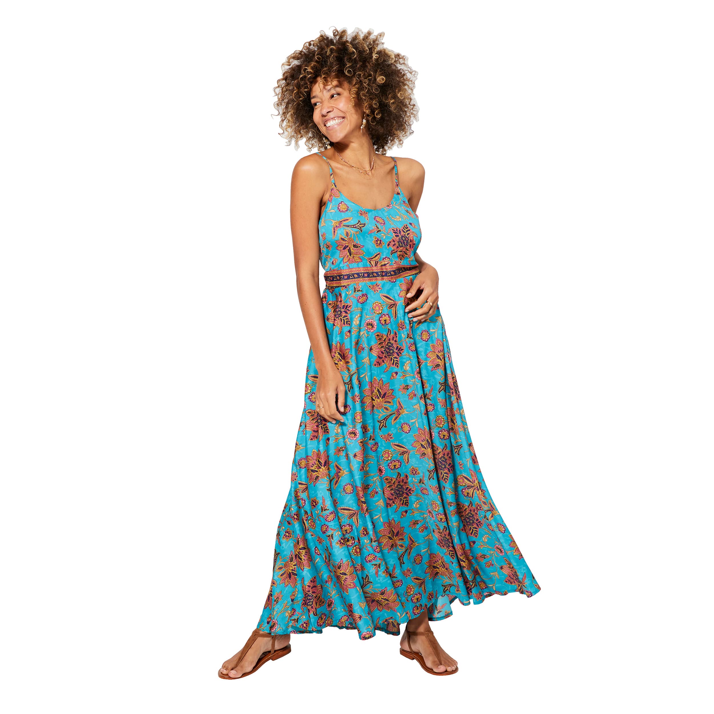 Robe été longue sans manches Matilda - Akoustik Online