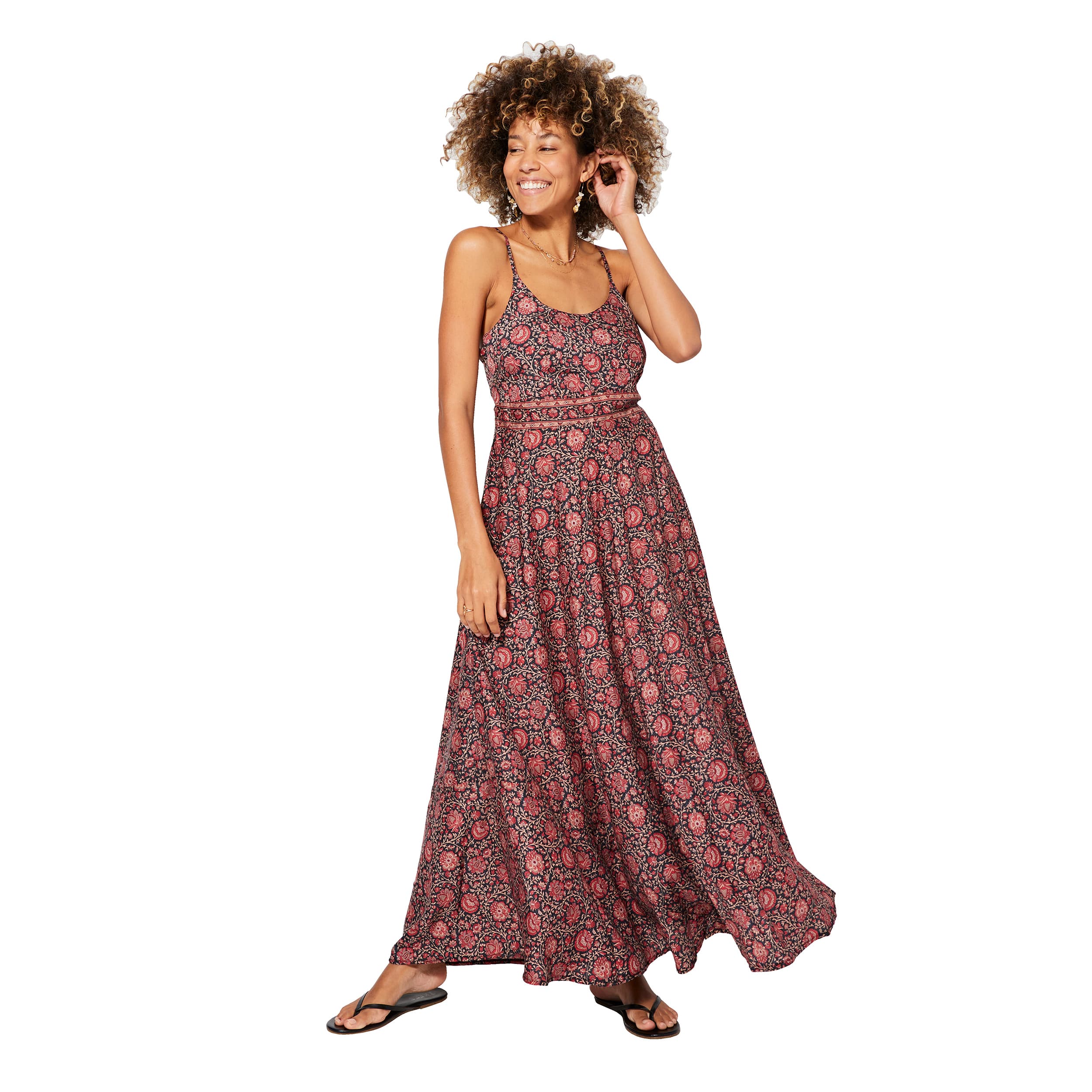 Robe été longue sans manches Geoff - 100% polyester - Akoustik Online
