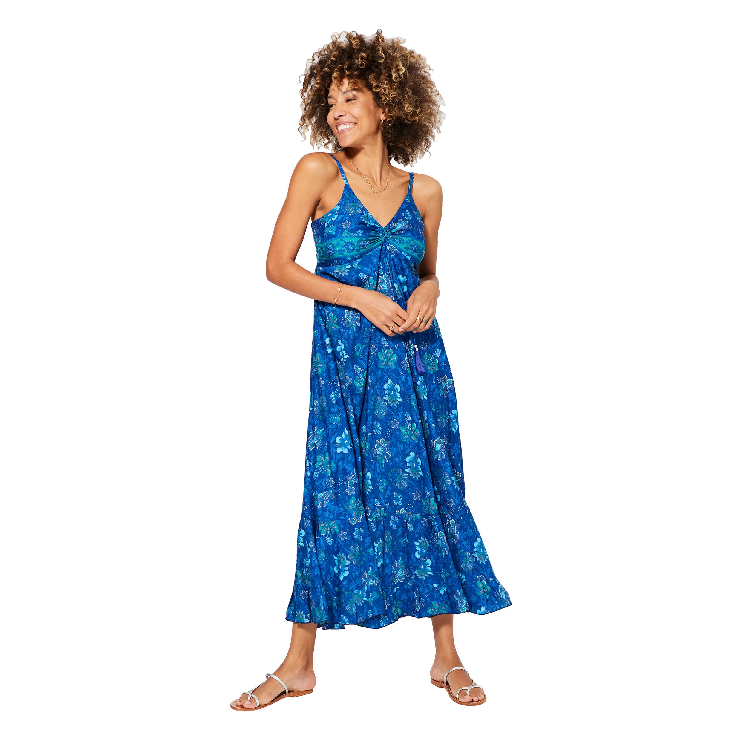 Robe été longue sans manches Aracely - Akoustik Online