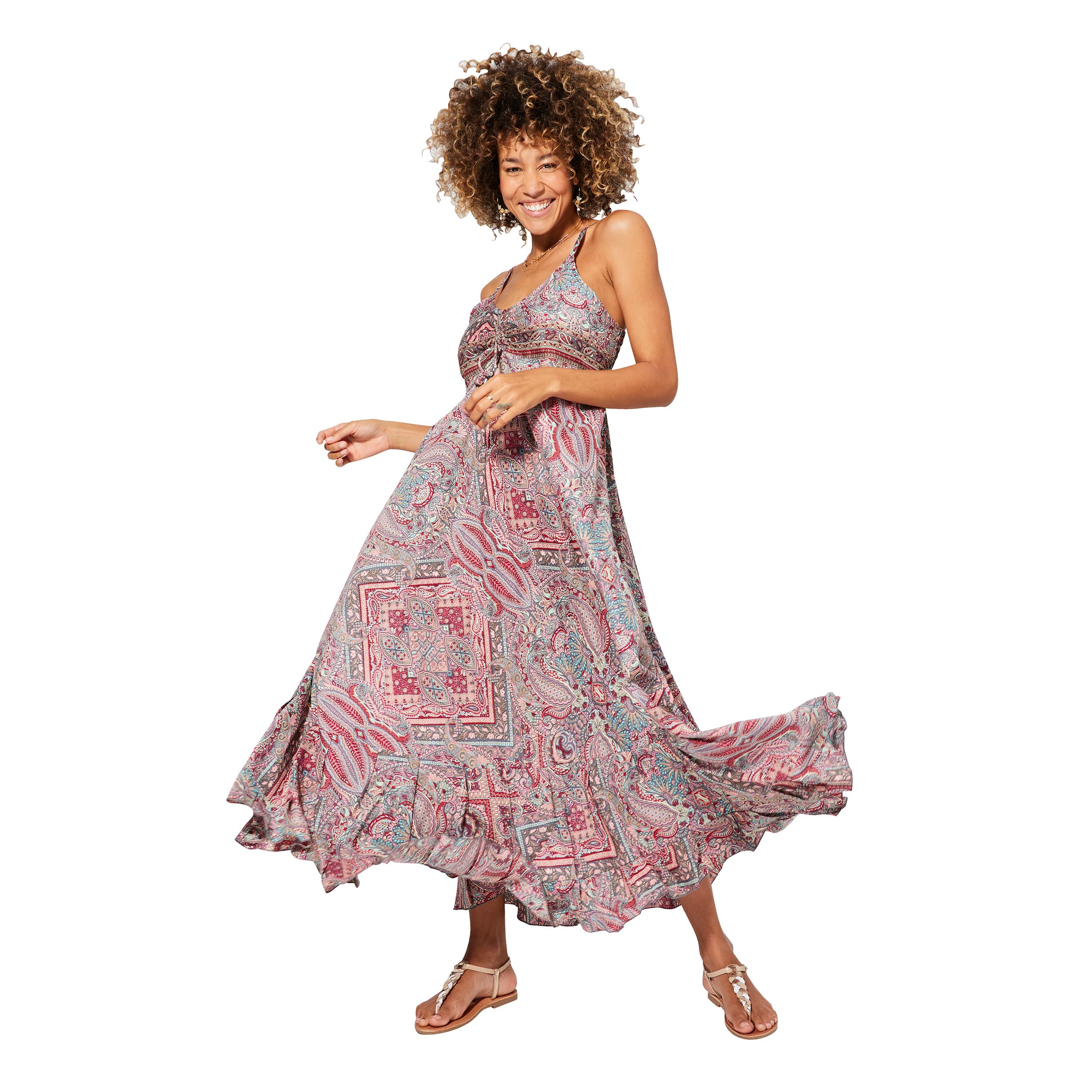Robe été longue sans manches Acantha - Akoustik Online