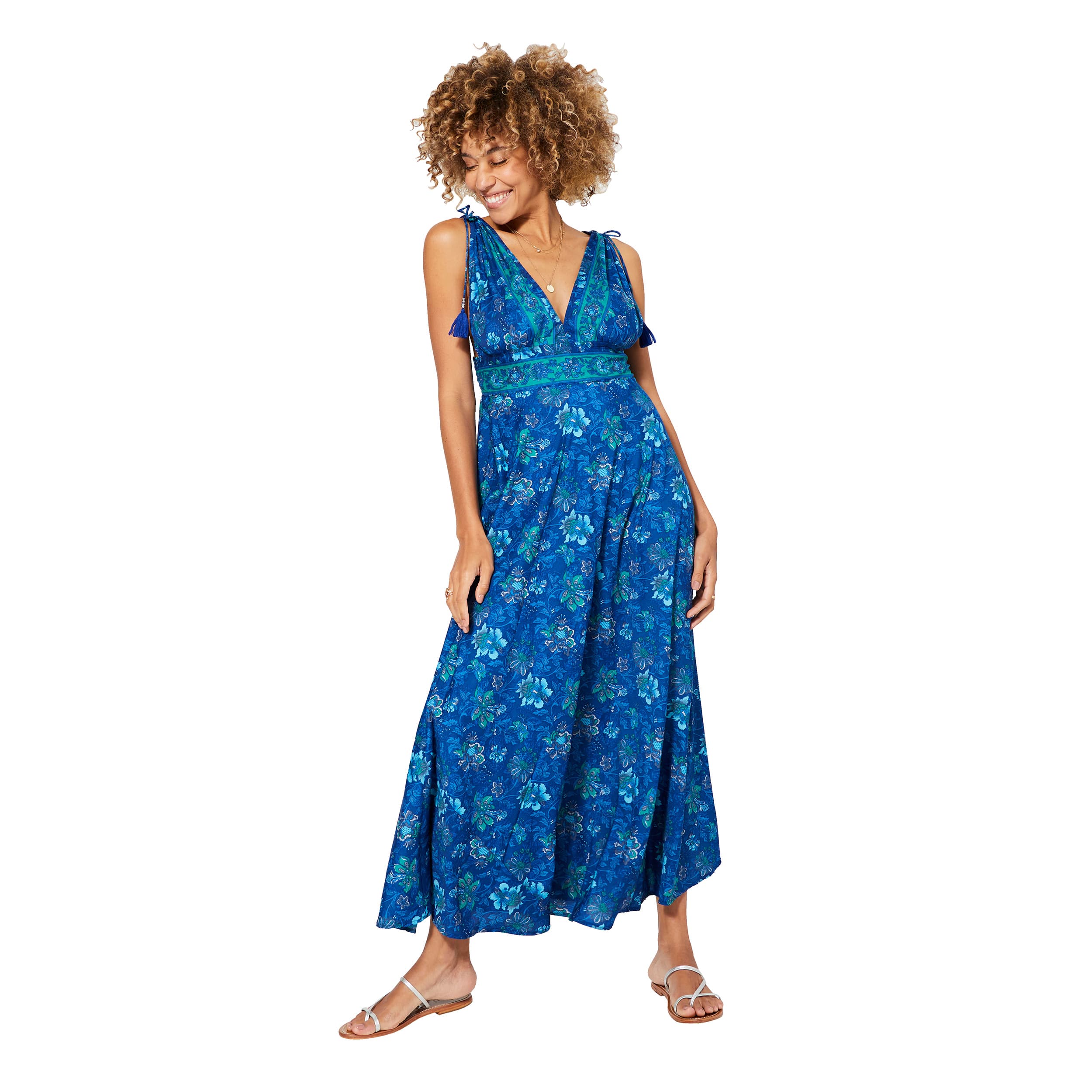 Robe été longue sans manches Arnau - 100% polyester - Akoustik Online