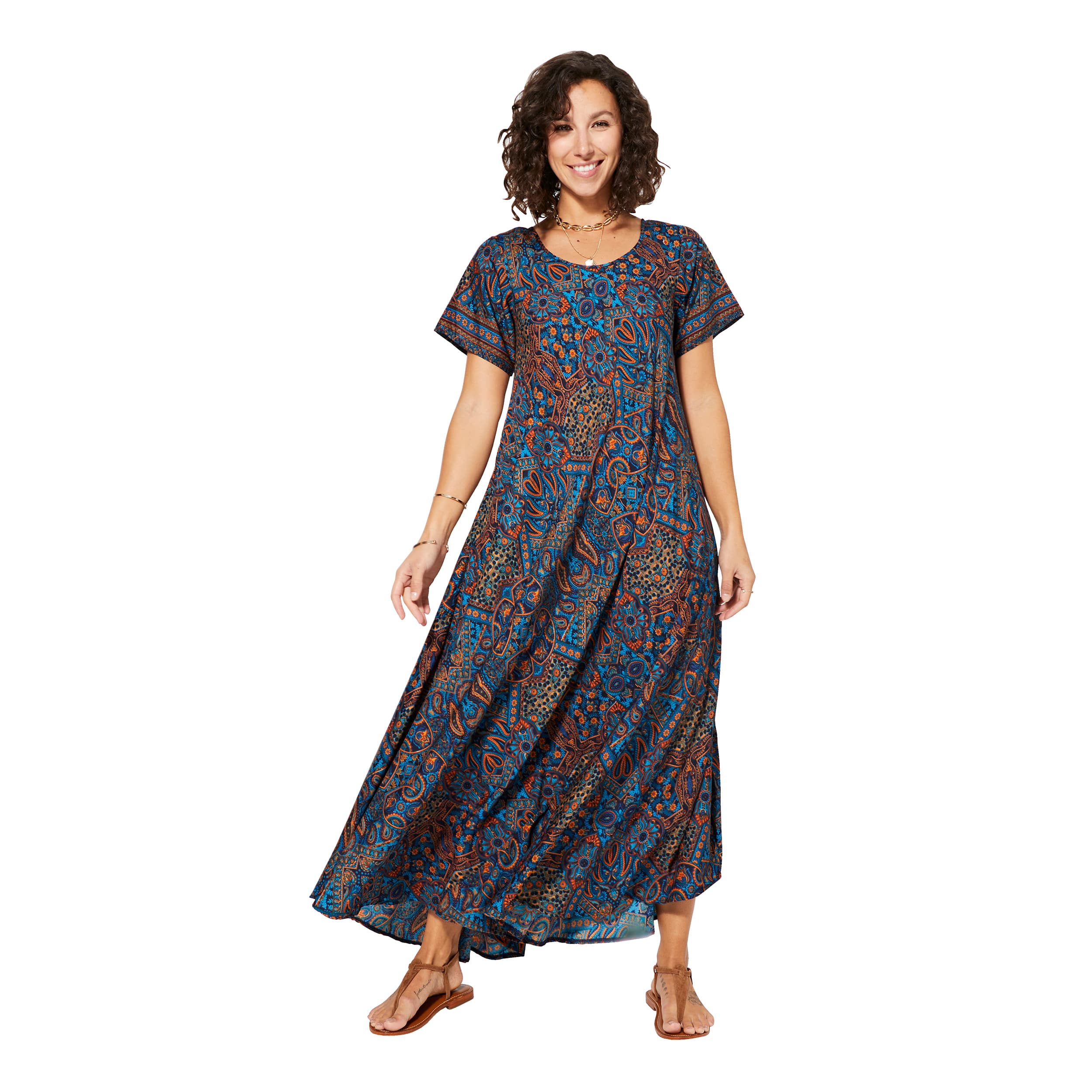 Robe été longue manches courtes Tatianna - Akoustik Online
