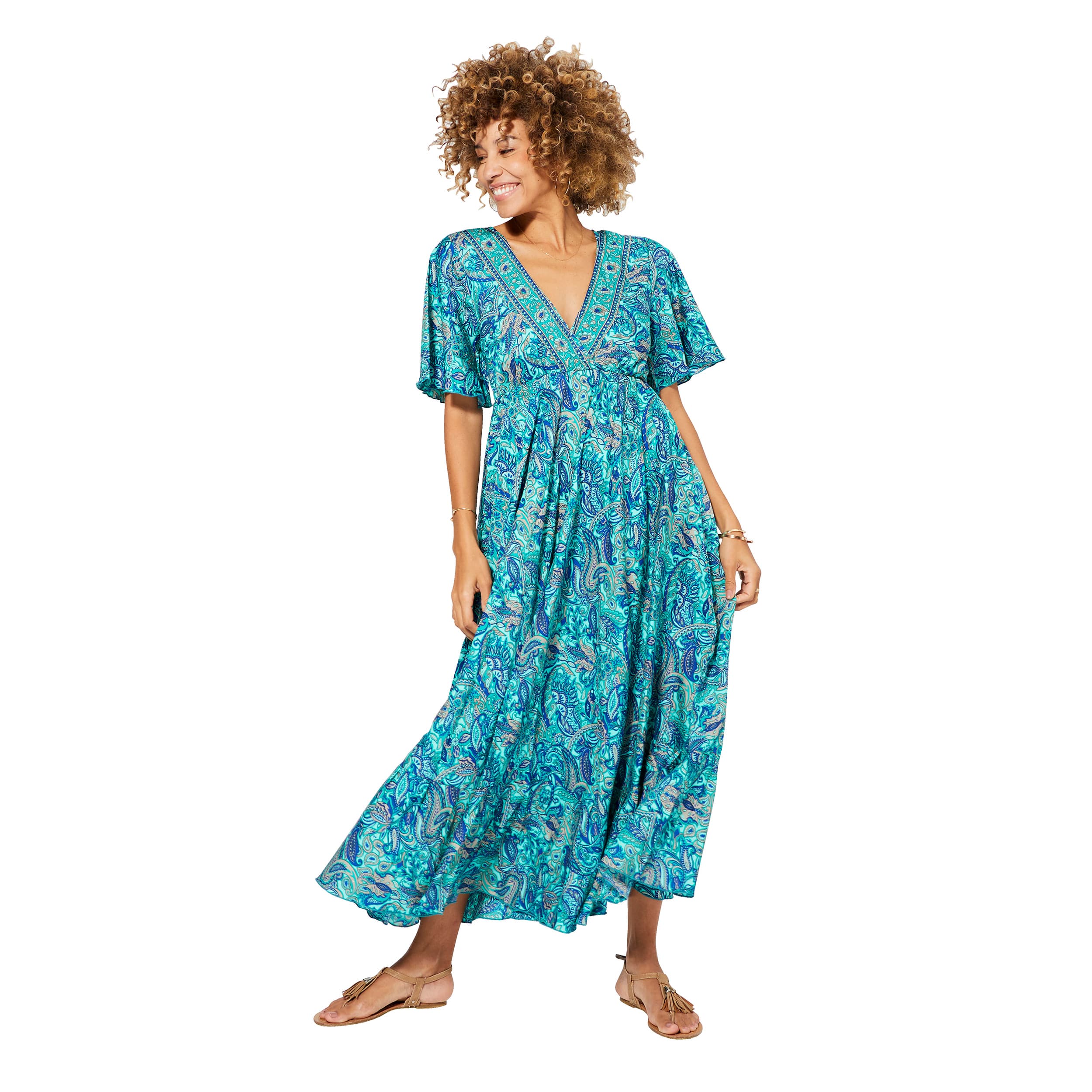 Robe été longue manches 3/4 Philippe - Akoustik Online
