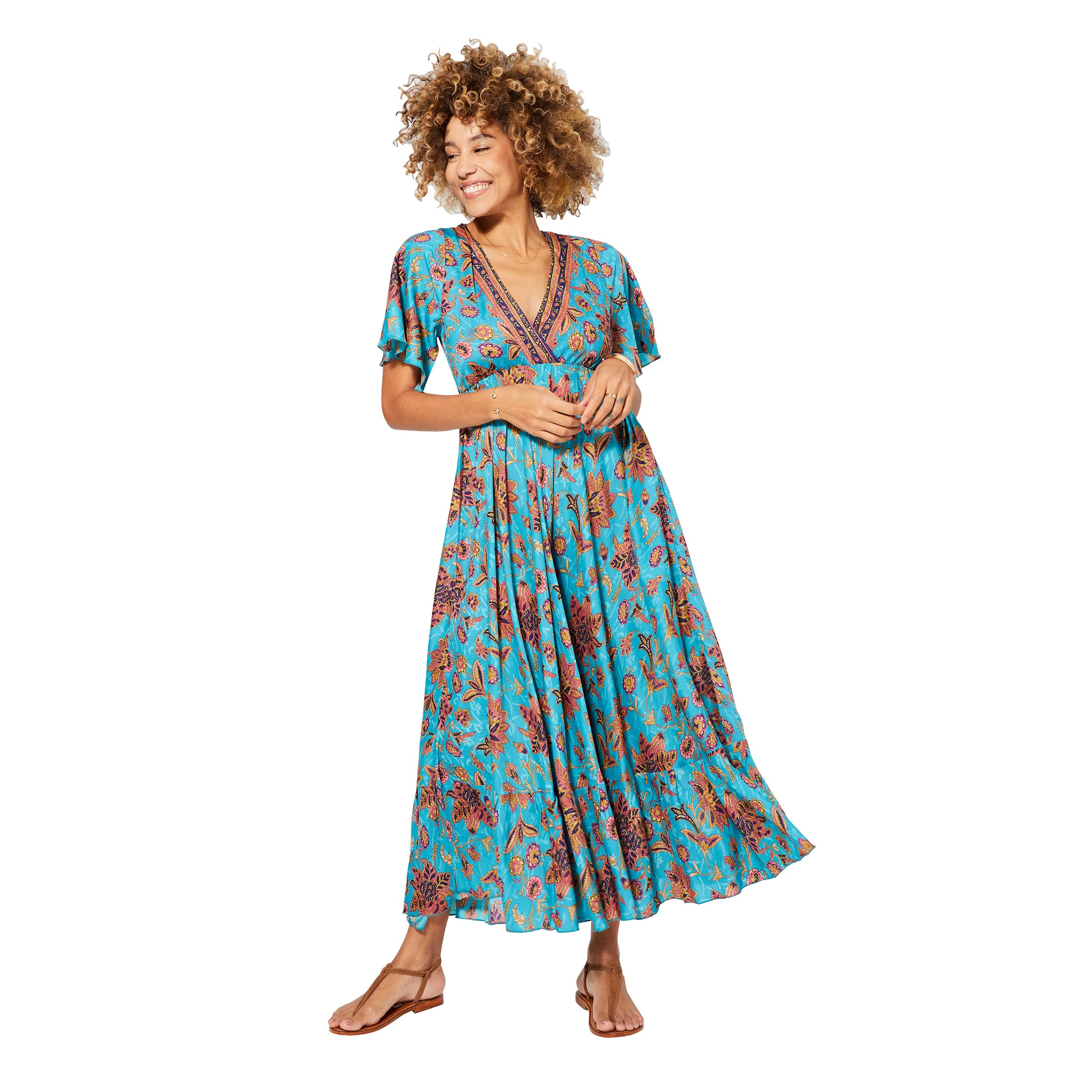 Robe été longue manches 3/4 Praxiteles - Akoustik Online