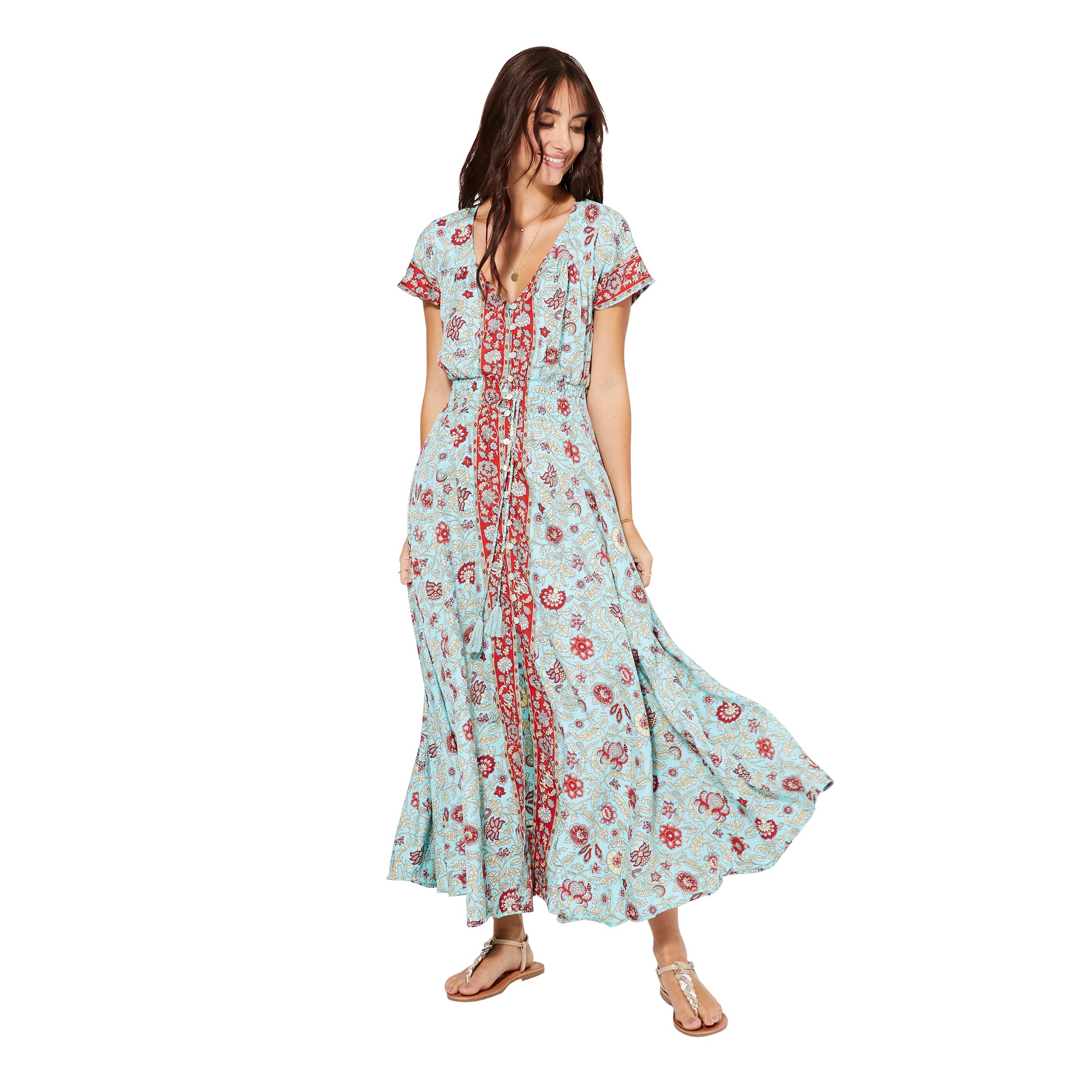 Robe été longue manches courtes Blejan - Akoustik Online