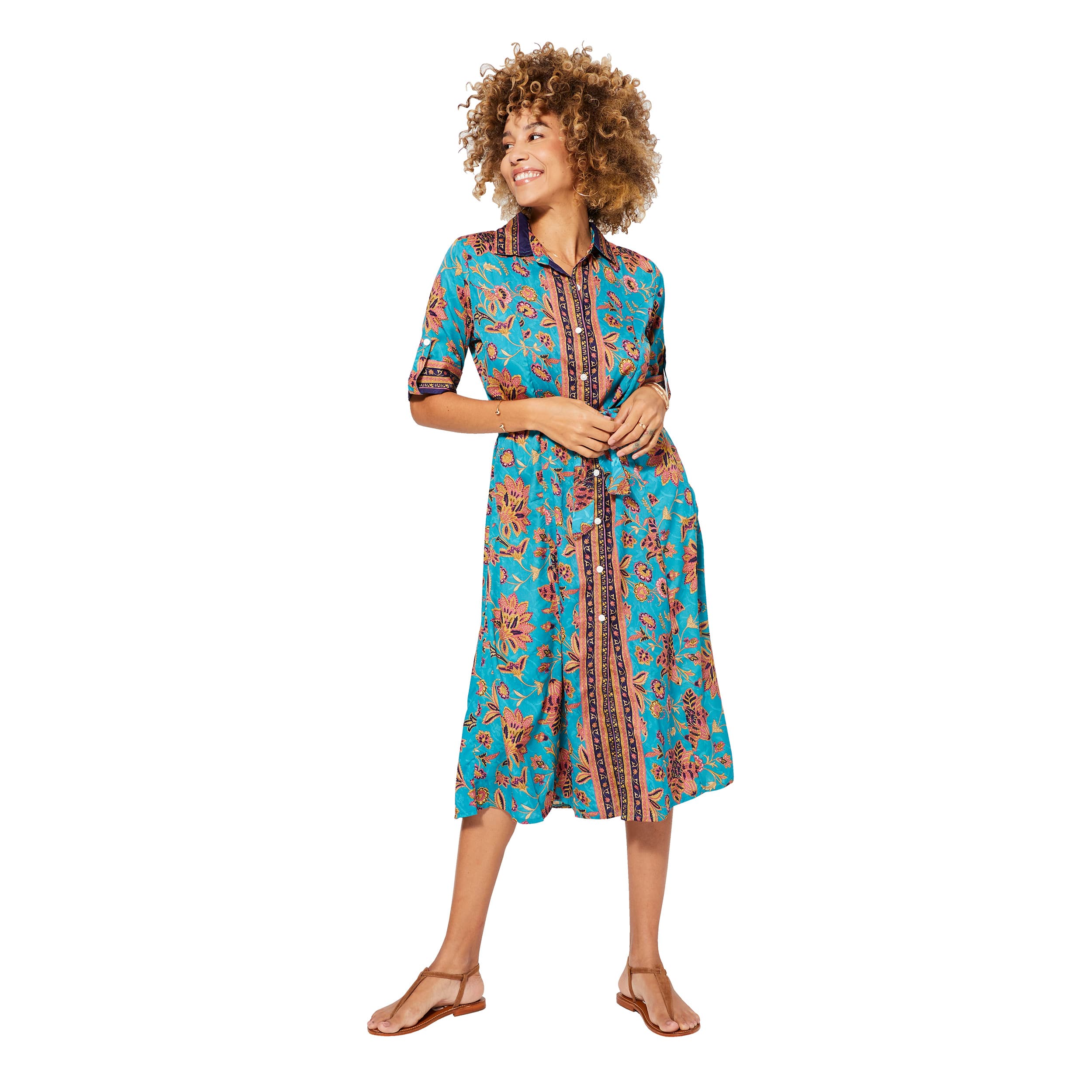 Robe été mi-longue manches courtes Lanford - Akoustik Online