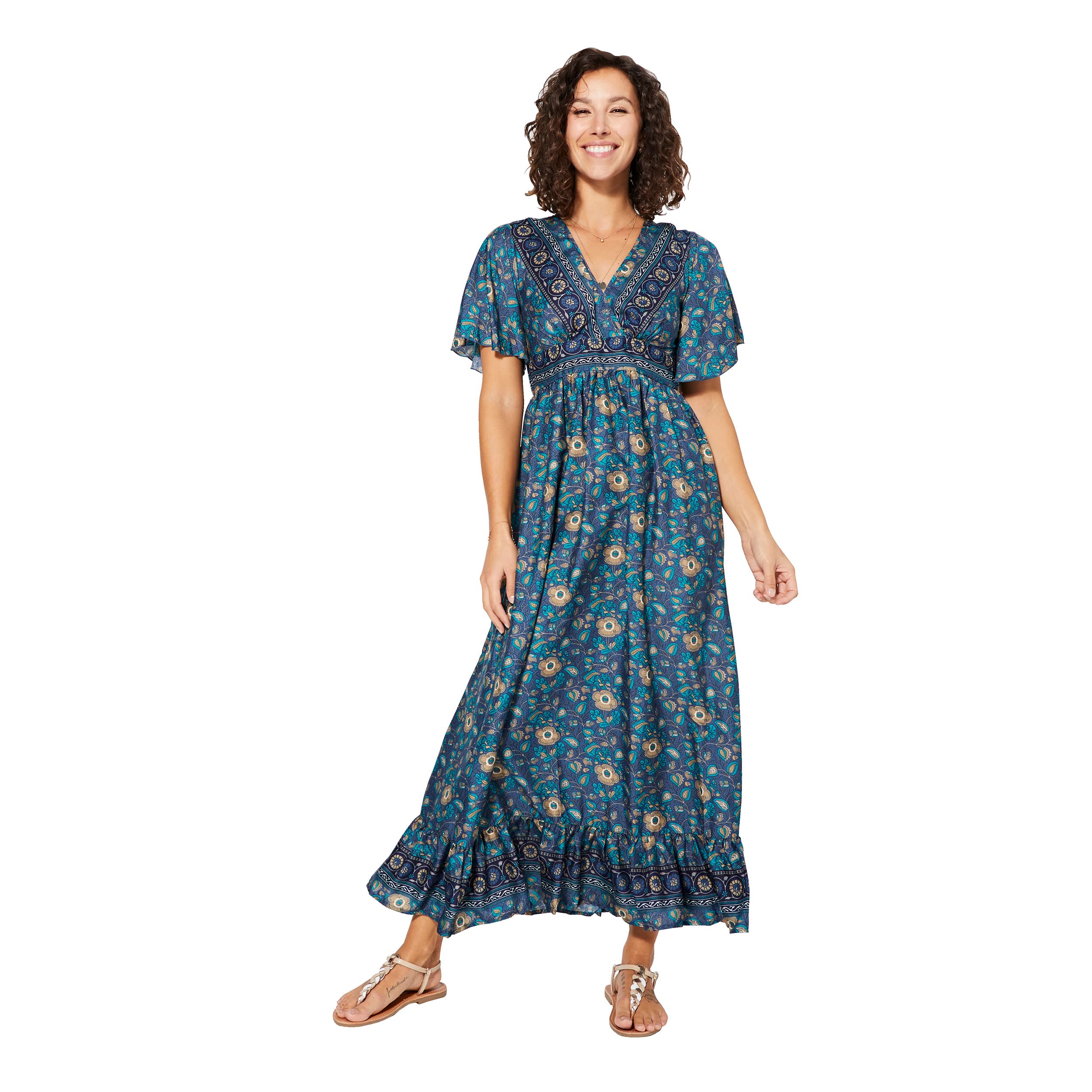 Robe été longue manches courtes Peace - Akoustik Online