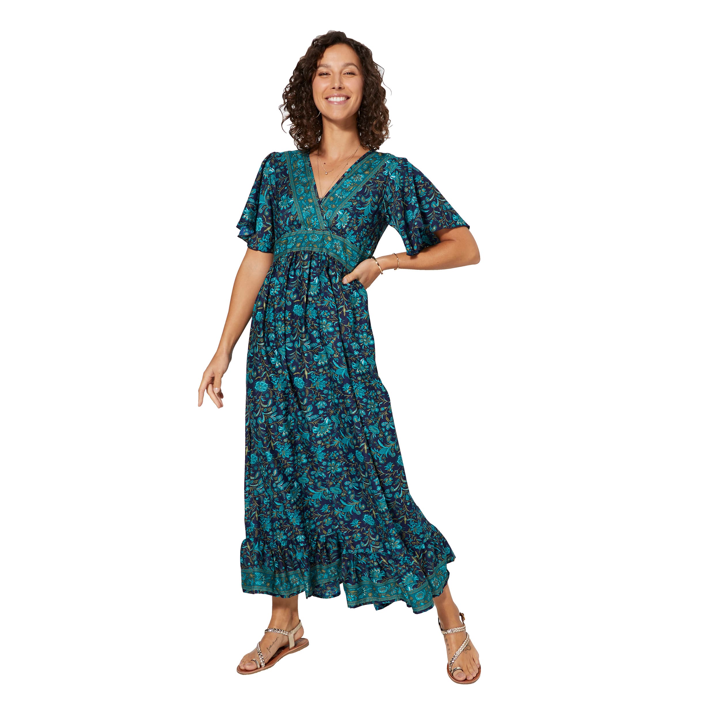 Robe été longue manches courtes Ashok - Akoustik Online