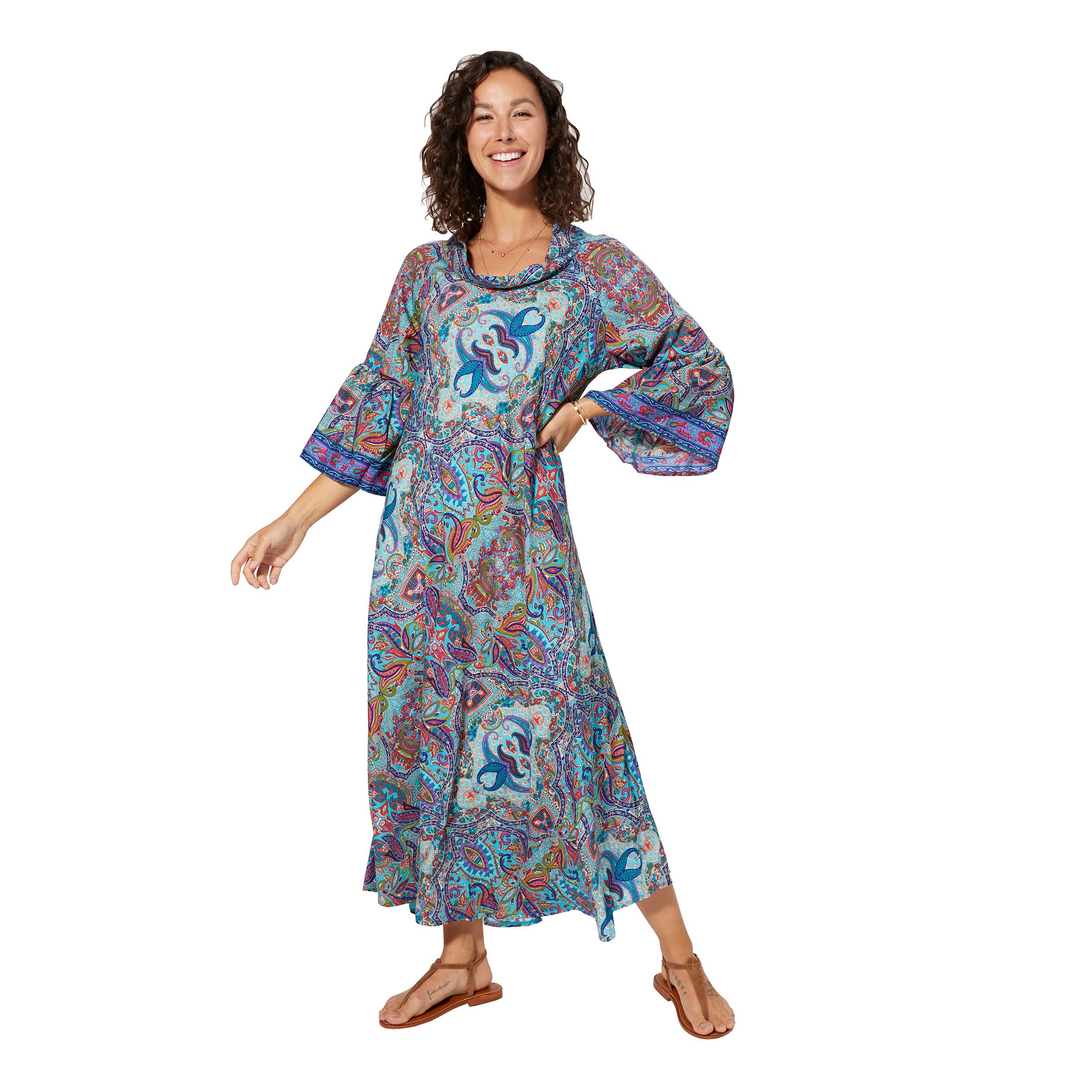 Robe été longue manches 3/4 Summer - 100% polyester - Akoustik Online