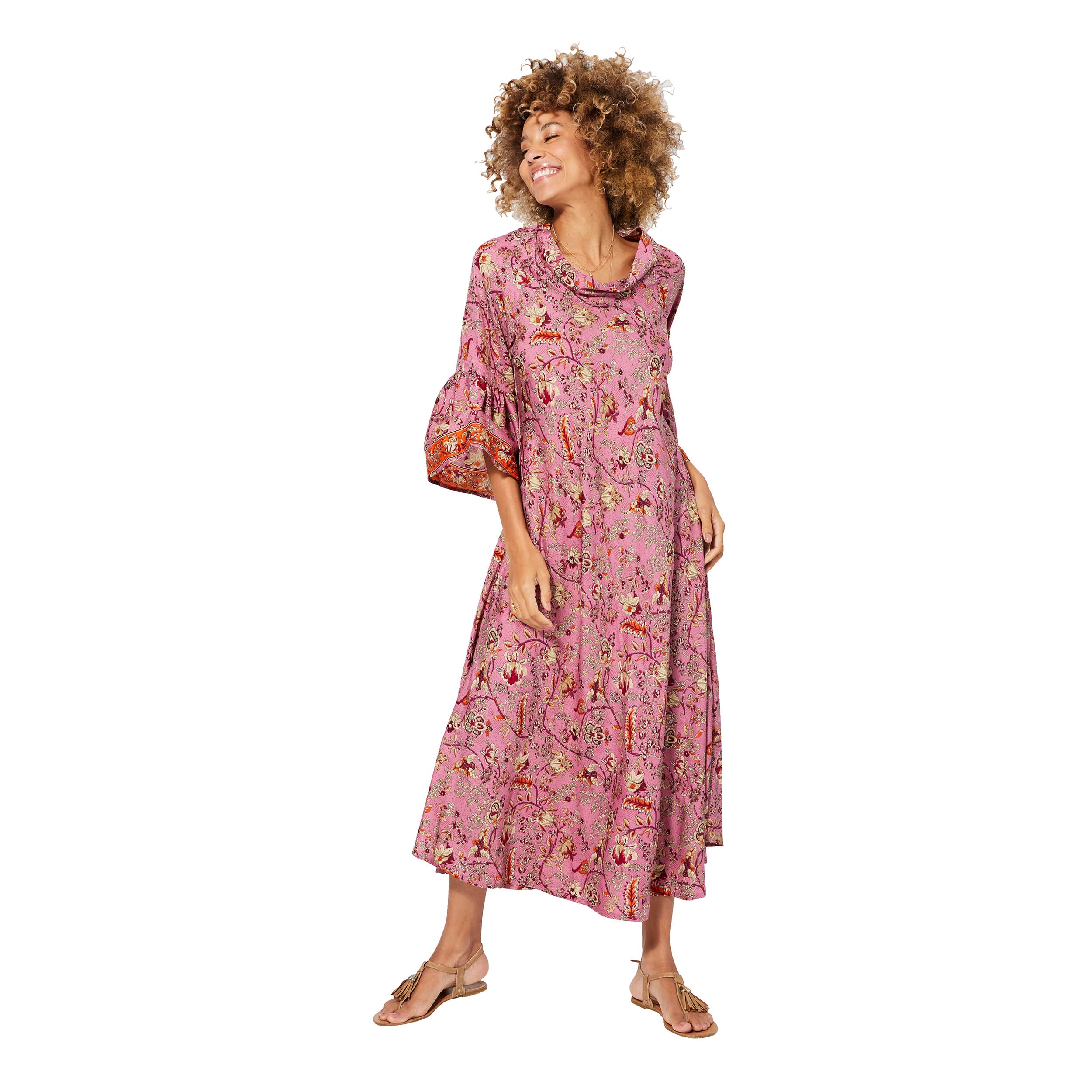 Robe été longue manches 3/4 Zdislav - 100% polyester - Akoustik Online
