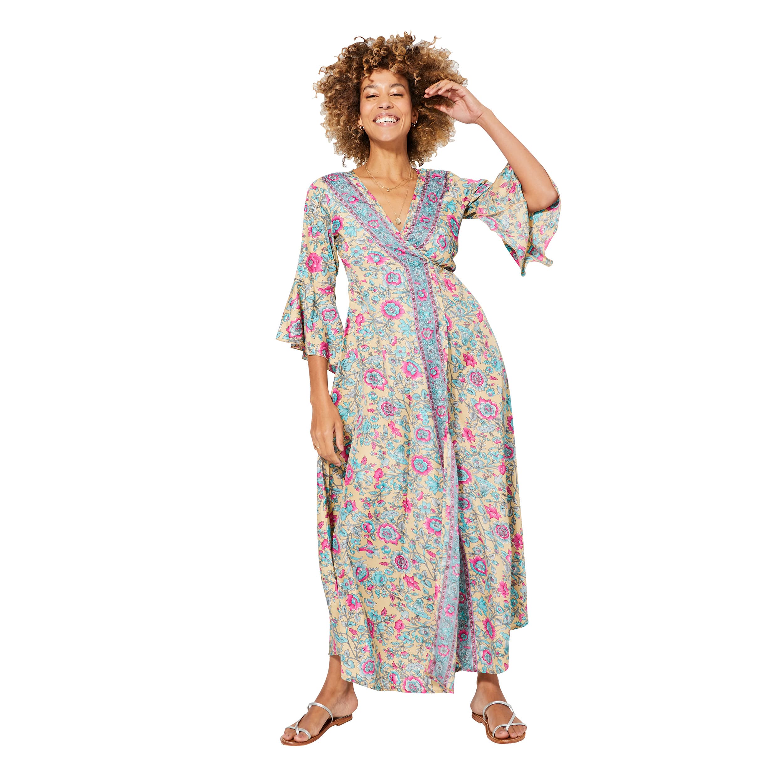 Robe été longue manches longues Milagros - Akoustik Online