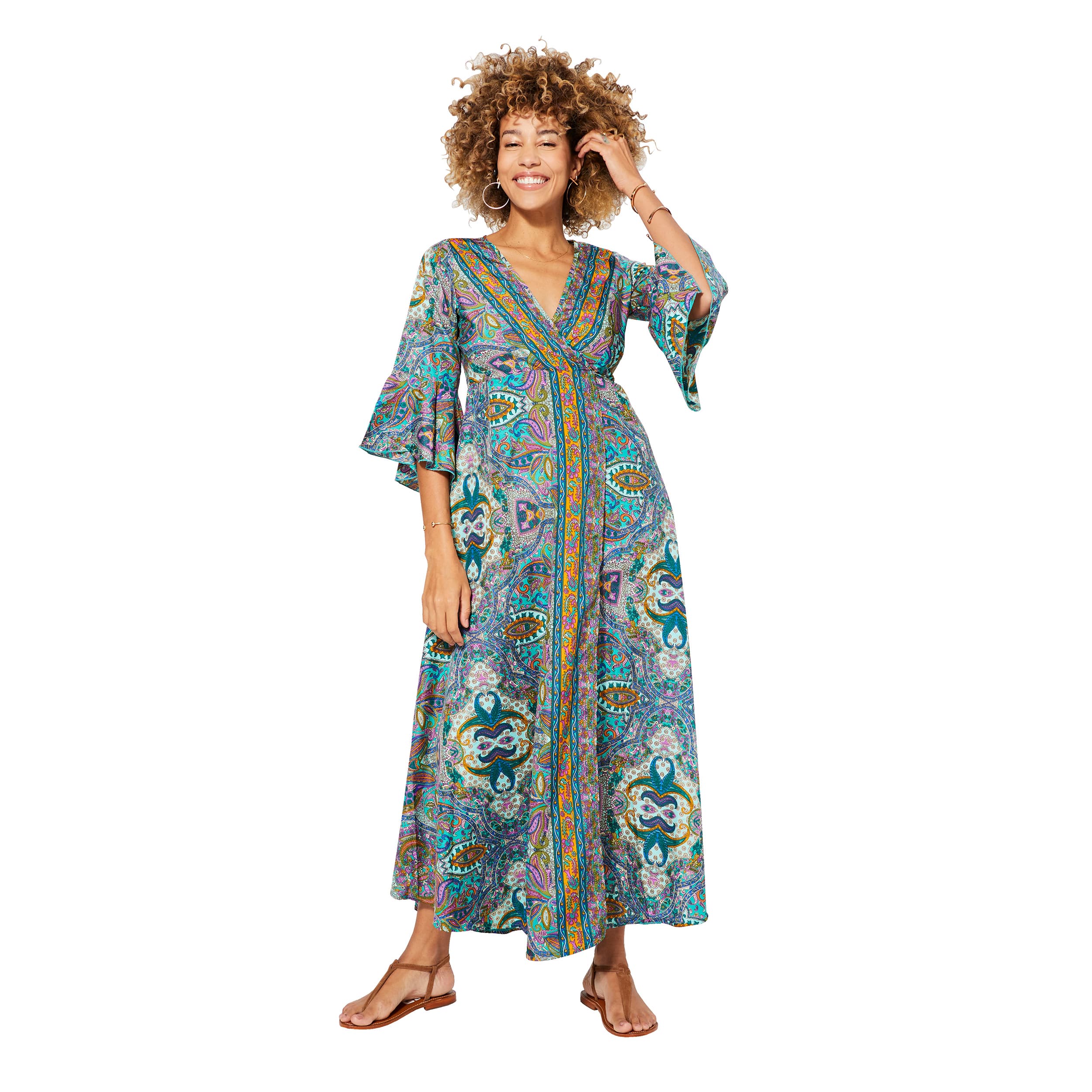 Robe été longue manches longues Kris - Akoustik Online