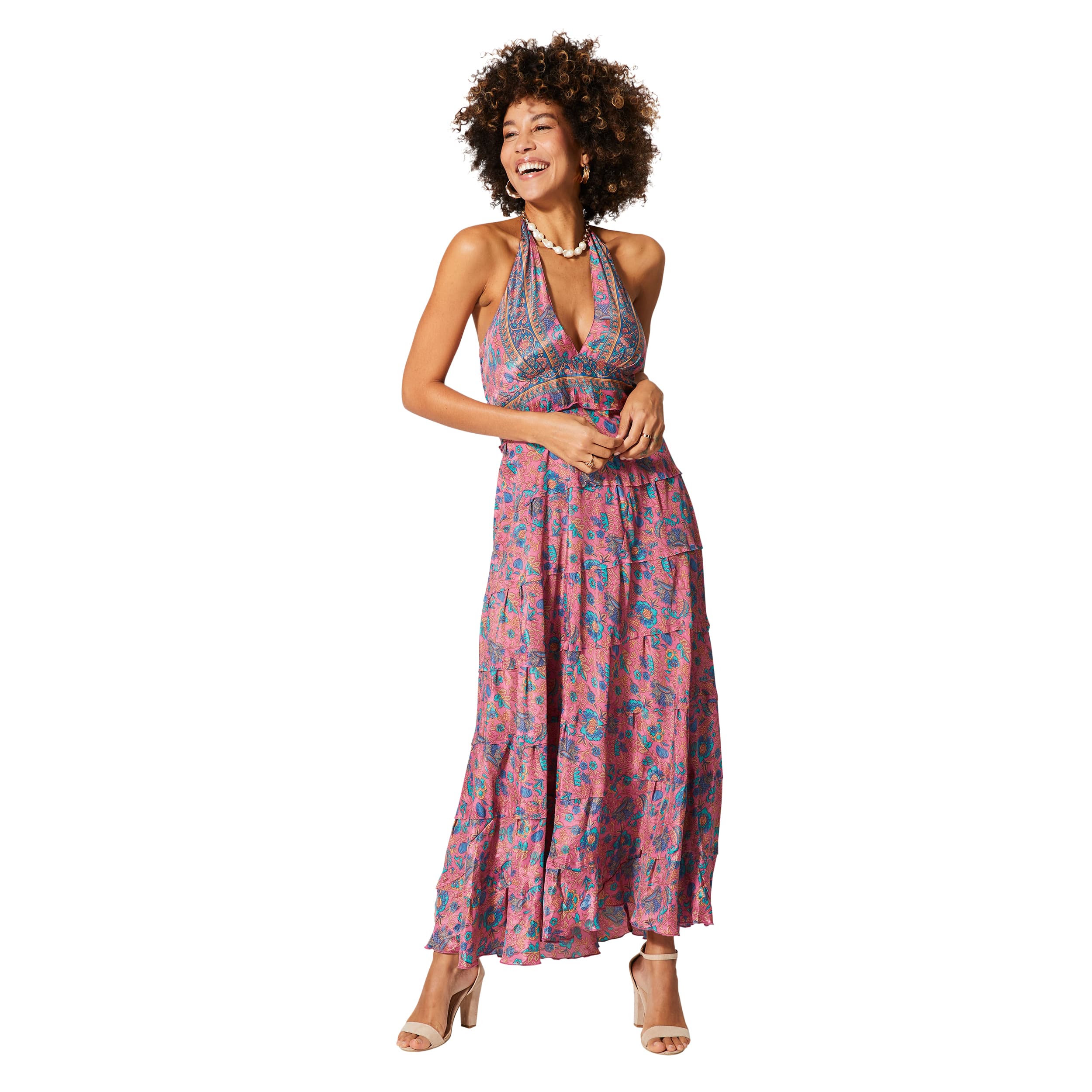 Robe été longue sans manches Weston - 100% polyester - Akoustik Online