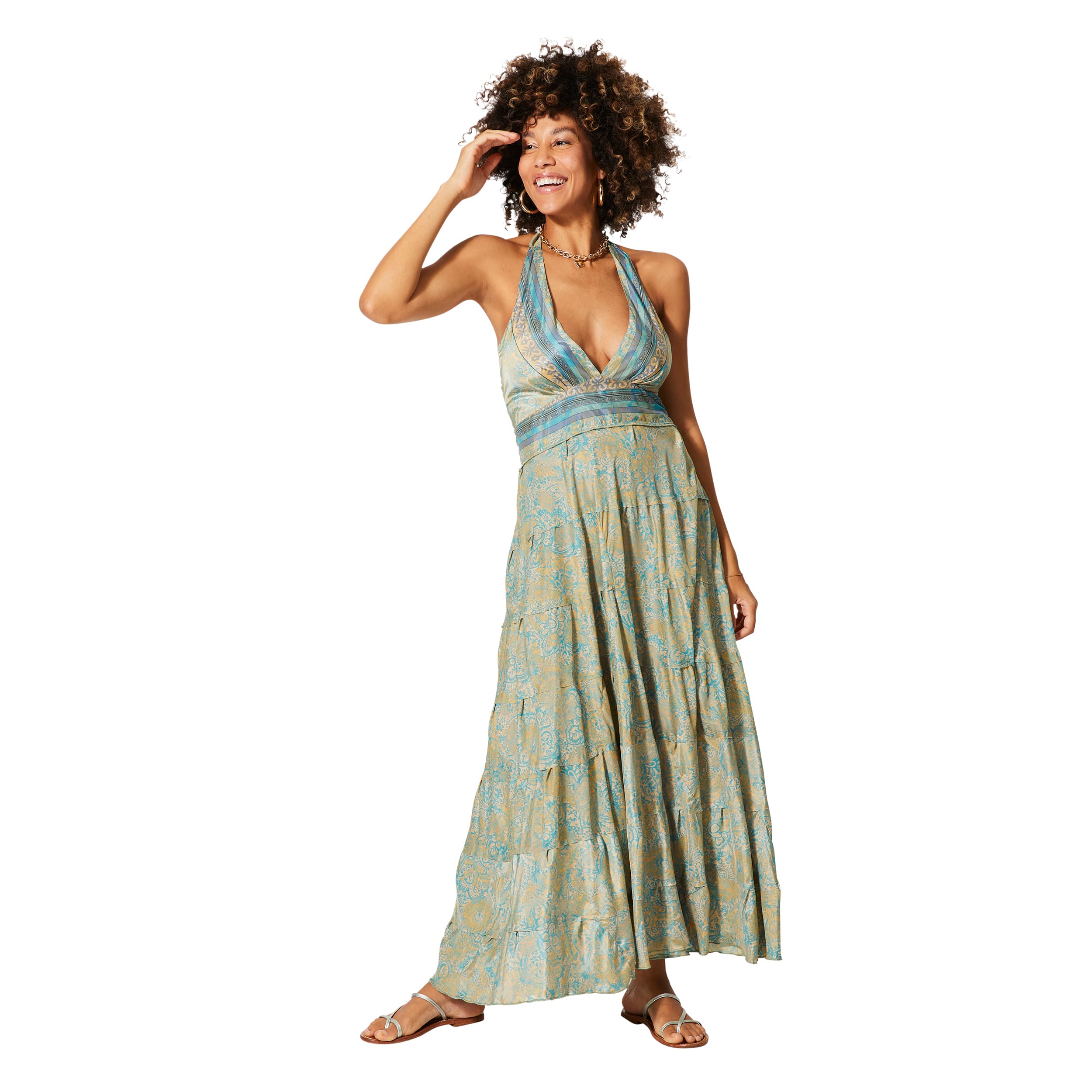 Robe été longue sans manches Ervin - 100% polyester - Akoustik Online