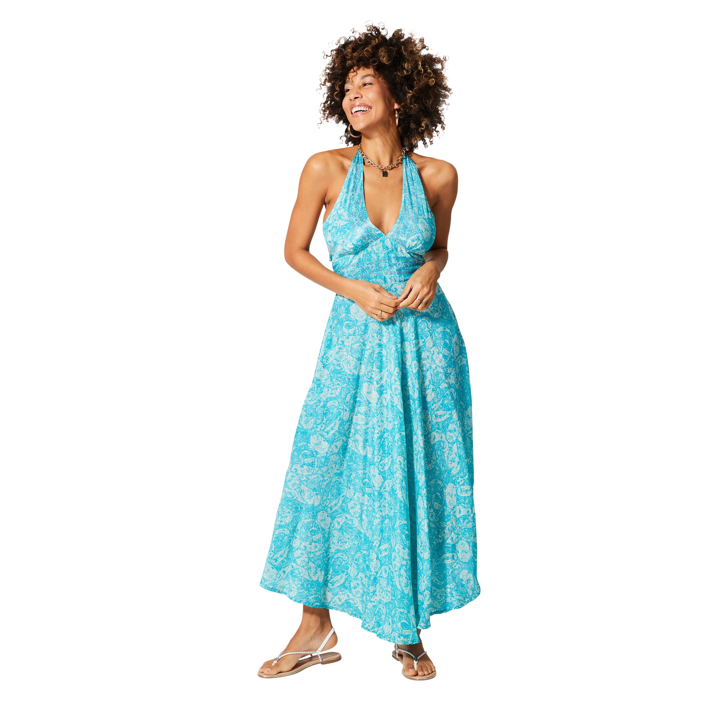 Robe été longue sans manches Seren - 100% polyester - Akoustik Online