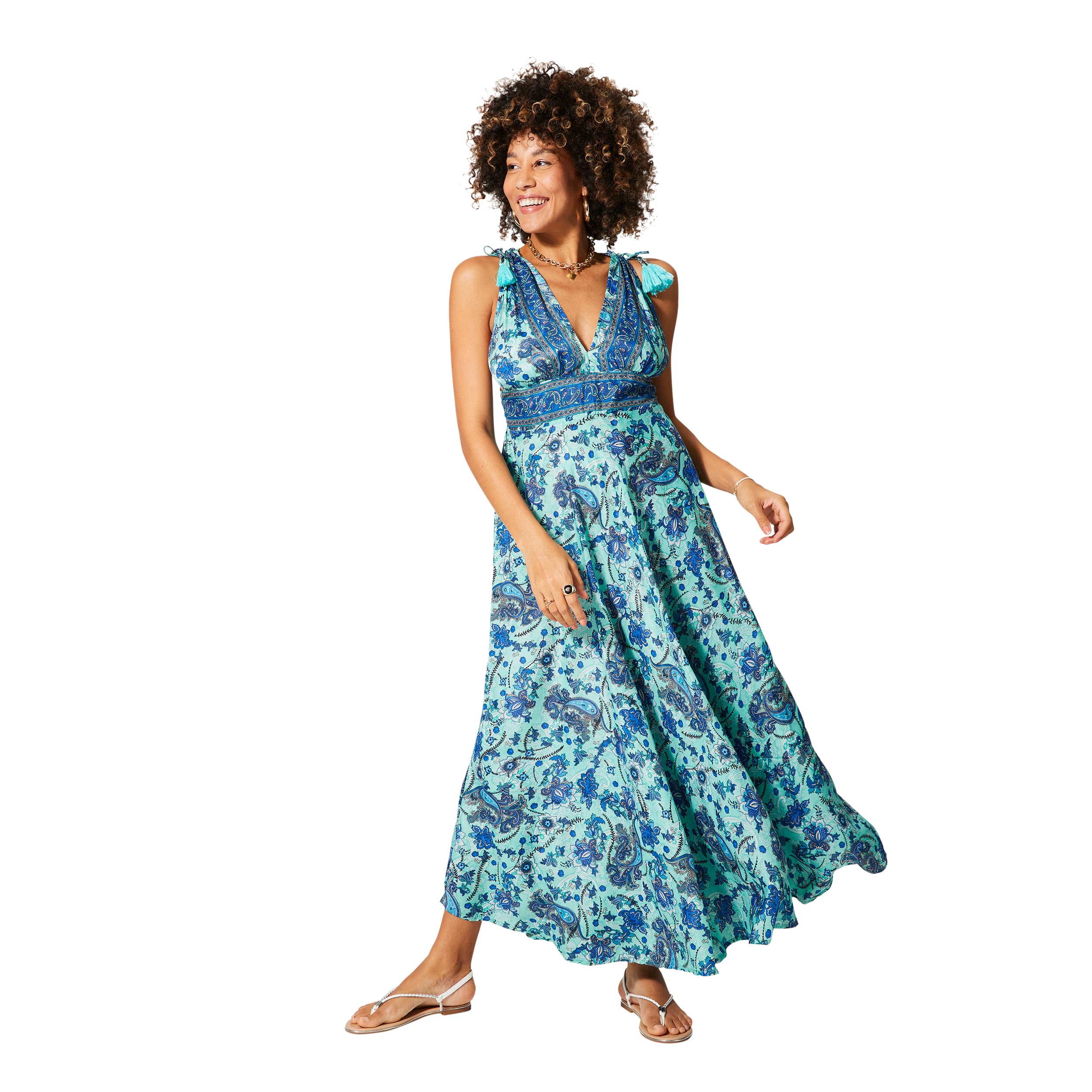 Robe été longue sans manches Ingegerd - Akoustik Online