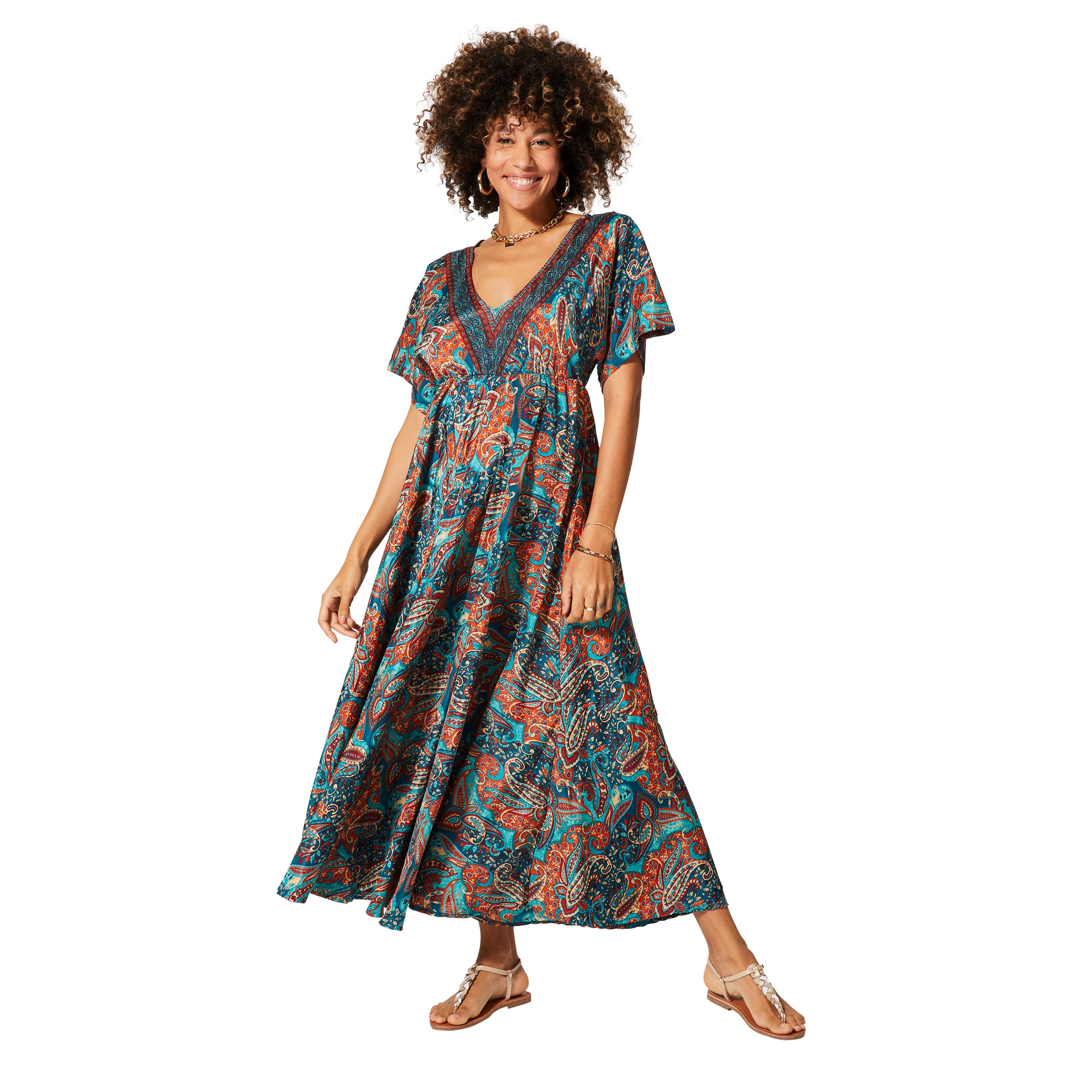 Robe été longue manches courtes Jóna - Akoustik Online