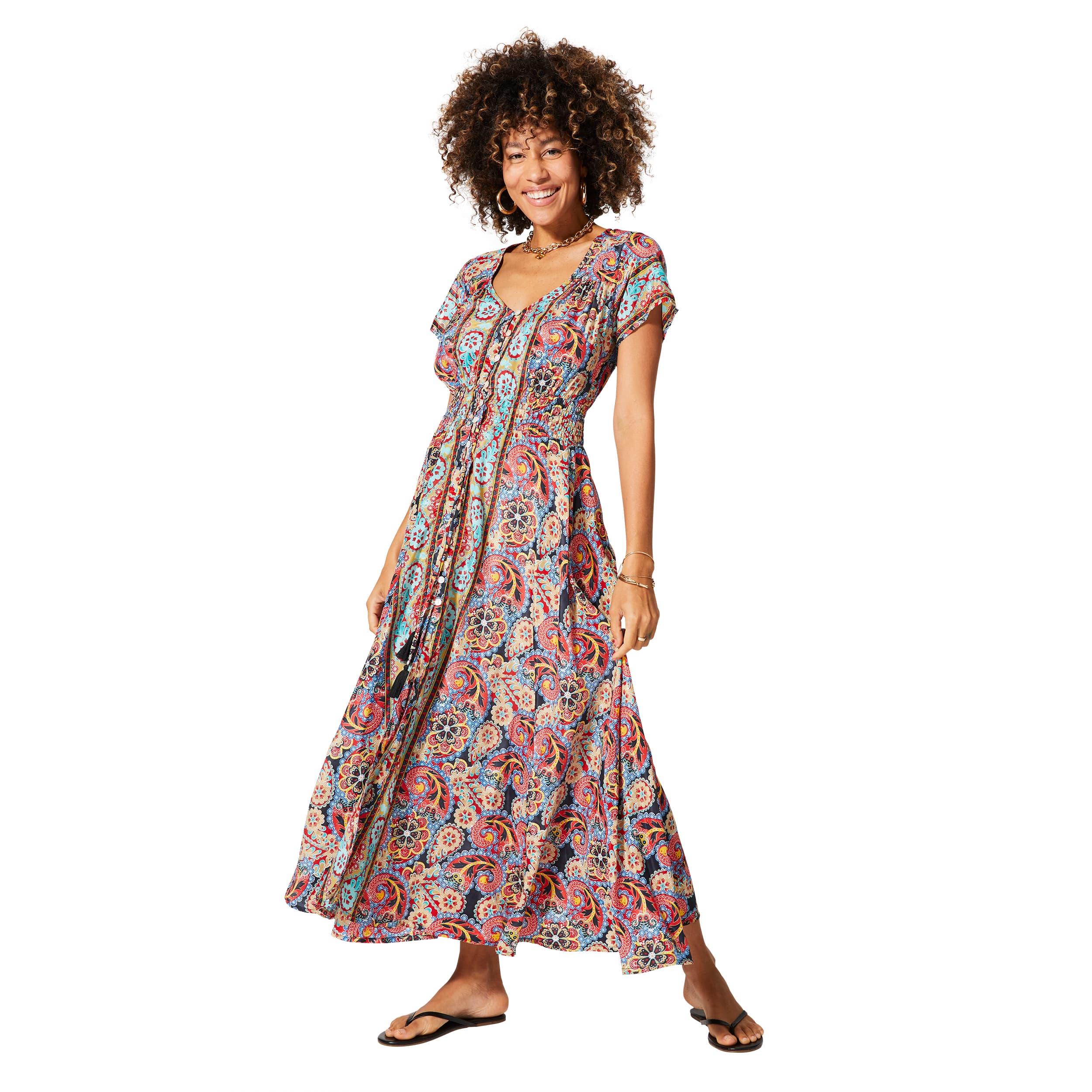 Robe été longue manches courtes Birgitta - Akoustik Online